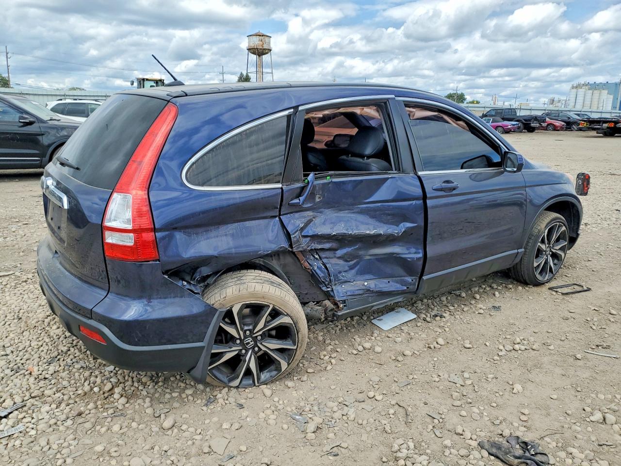 2007 Honda Cr-v Exl Blue vin: JHLRE48717C077974