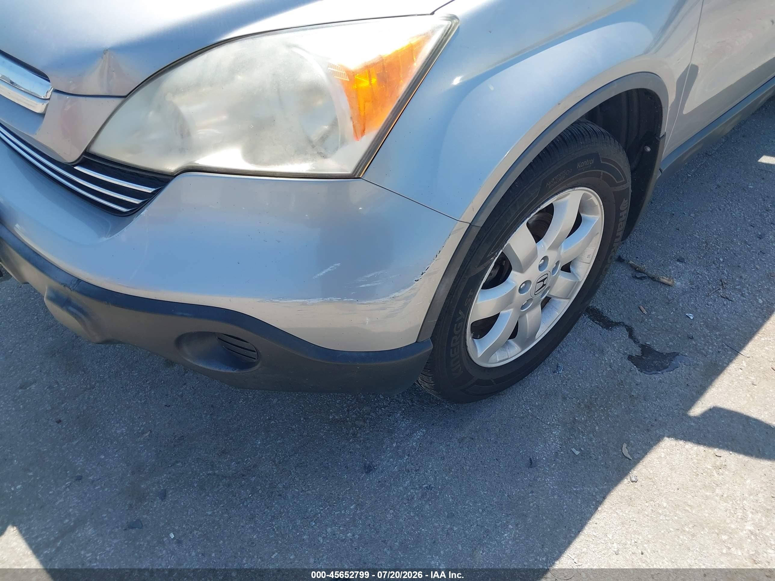2007 Honda Cr-v Ex-l Silver vin: JHLRE48717C095522