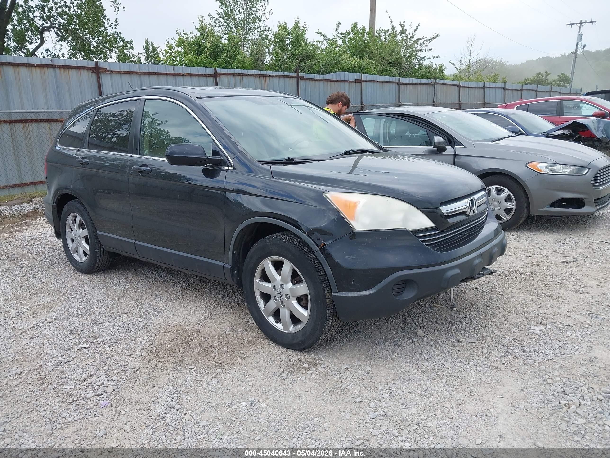 2007 Honda Cr-v Ex-l Black vin: JHLRE48717C111685