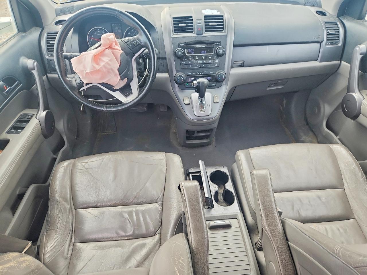 2008 Honda Cr-v Exl White vin: JHLRE48718C033572