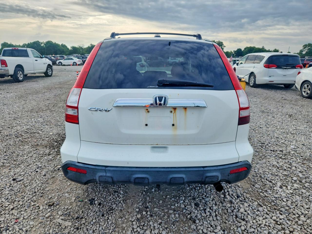 2008 Honda Cr-v Exl White vin: JHLRE48718C033572