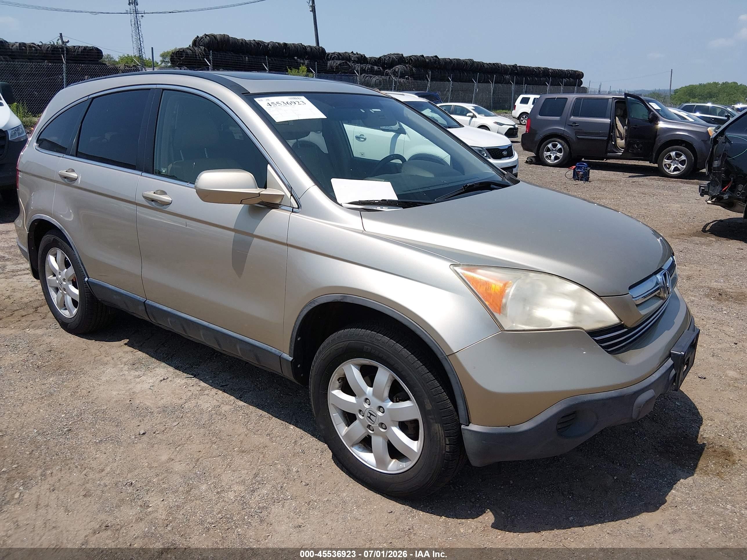2008 Honda Cr-v Ex-l Gold vin: JHLRE48718C042823