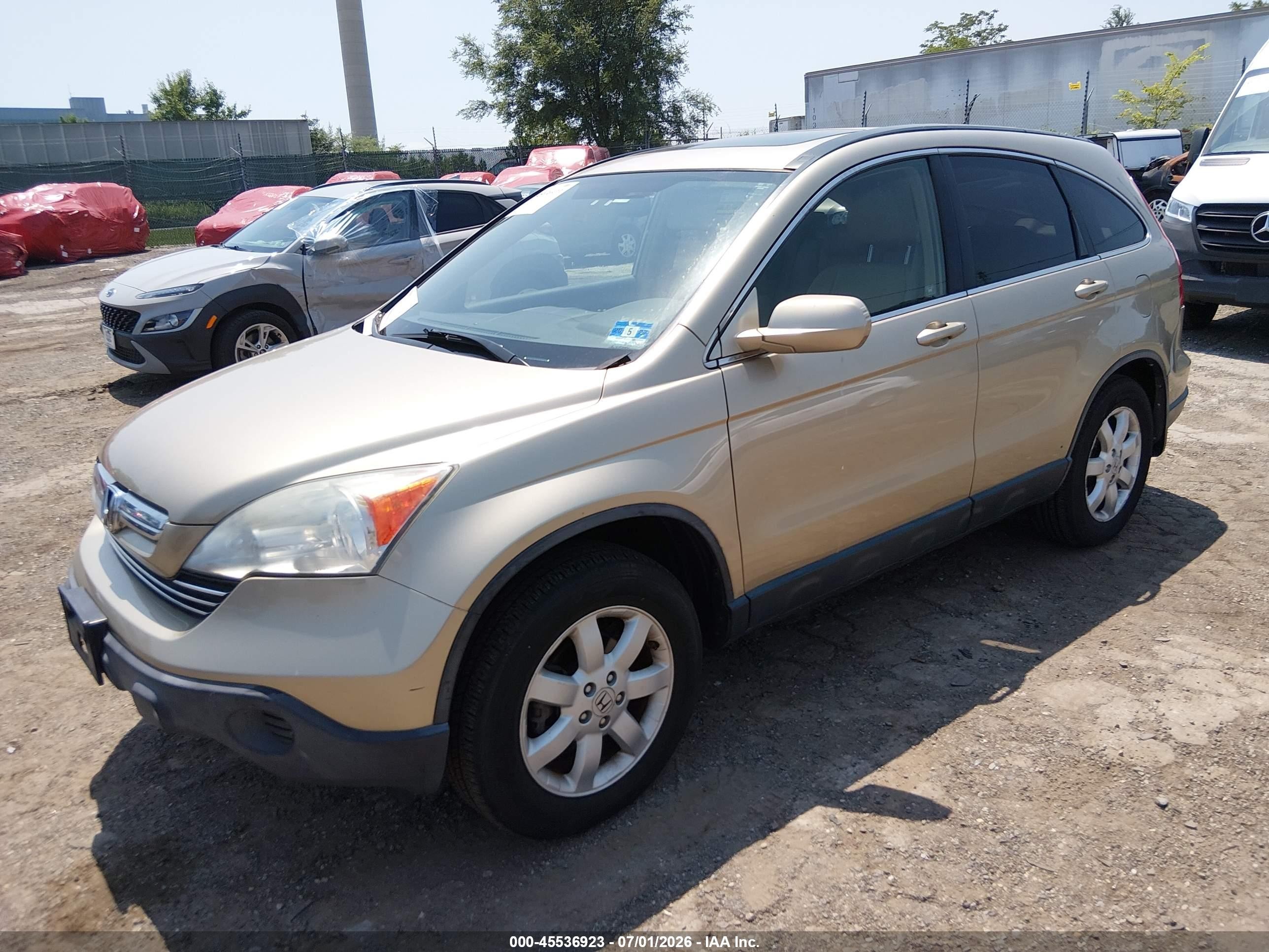2008 Honda Cr-v Ex-l Gold vin: JHLRE48718C042823