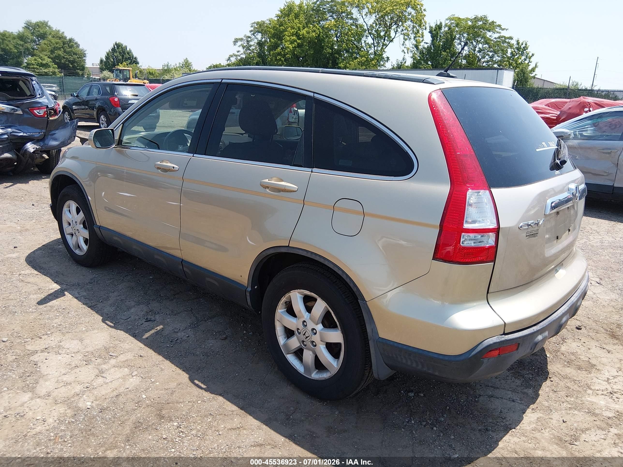 2008 Honda Cr-v Ex-l Gold vin: JHLRE48718C042823