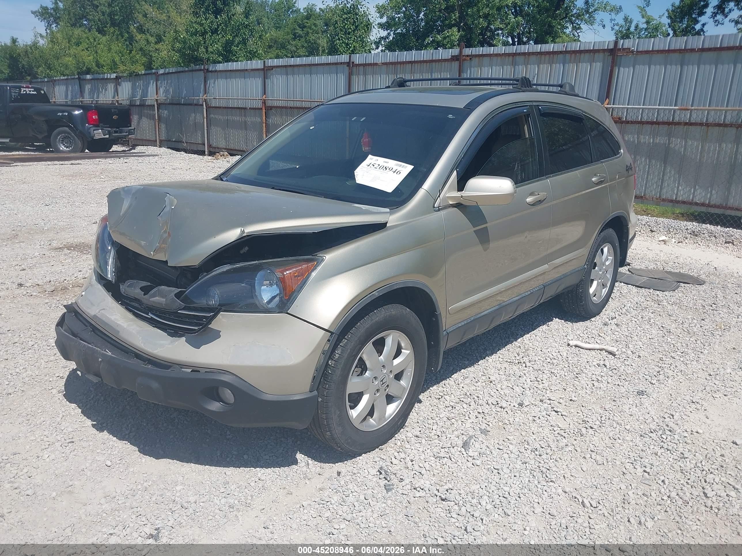 2008 Honda Cr-v Ex-l Gold vin: JHLRE48718C048072
