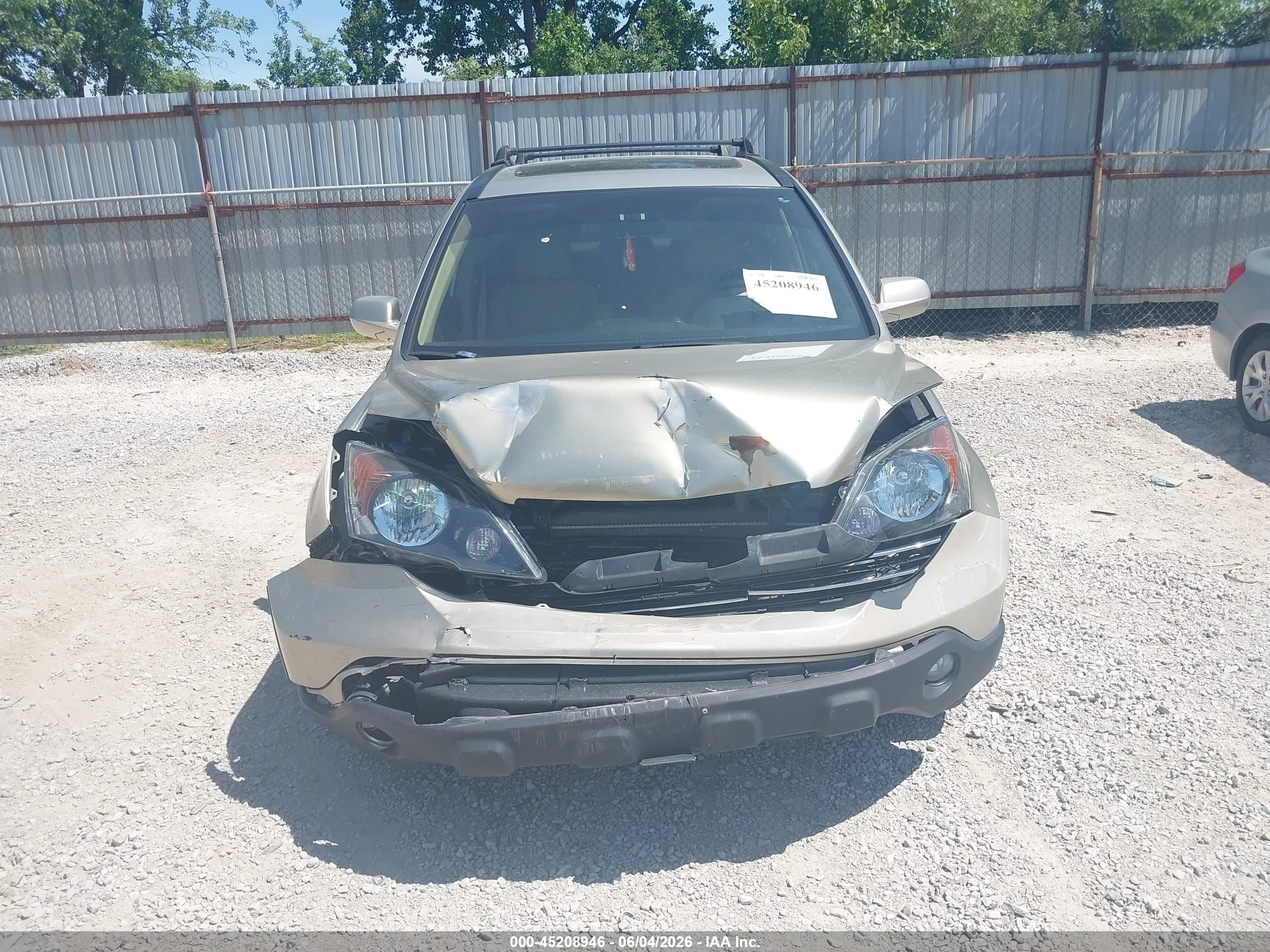 2008 Honda Cr-v Ex-l Gold vin: JHLRE48718C048072