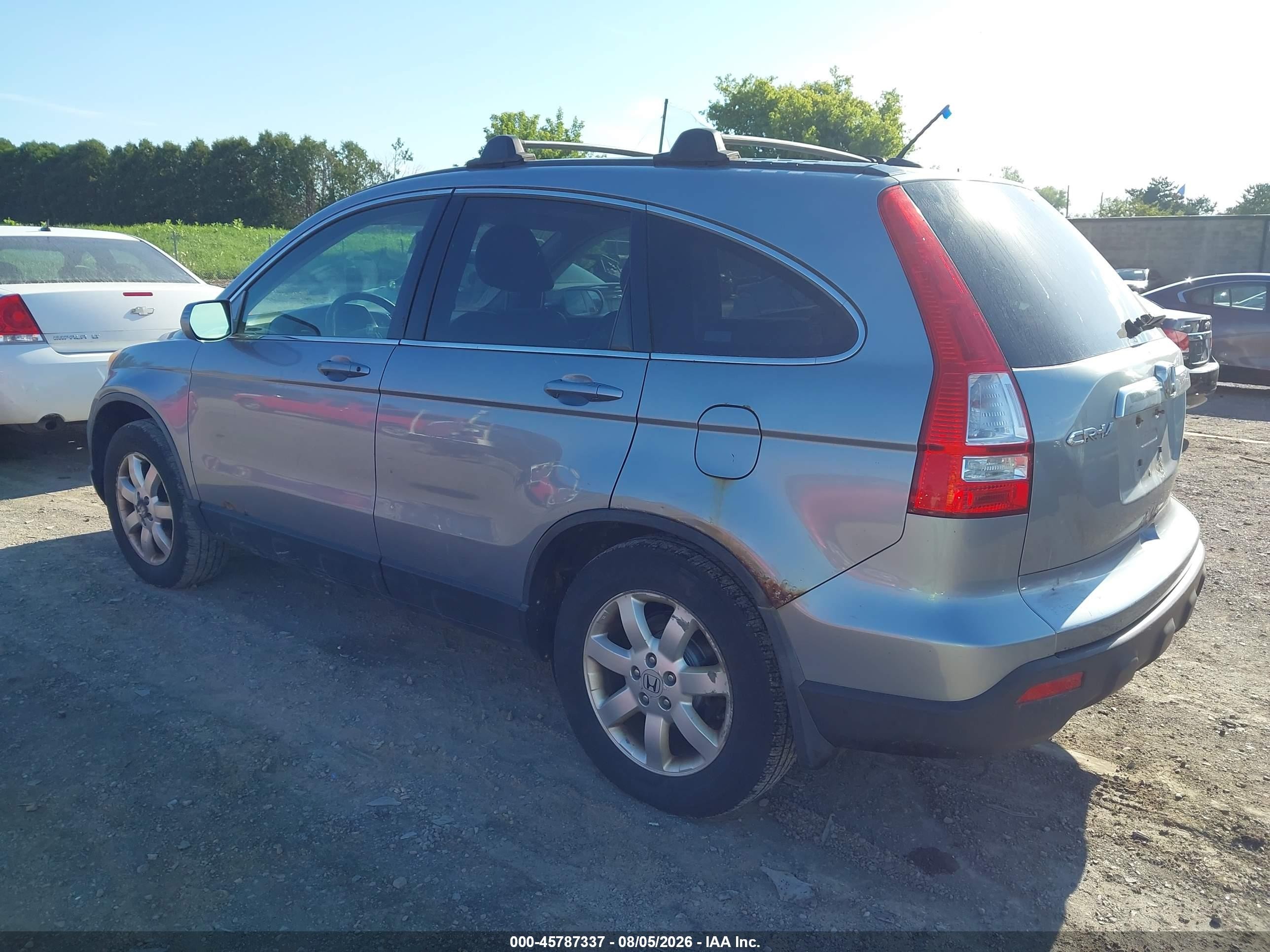 2008 Honda Cr-v Ex-l Light Blue vin: JHLRE48718C048590