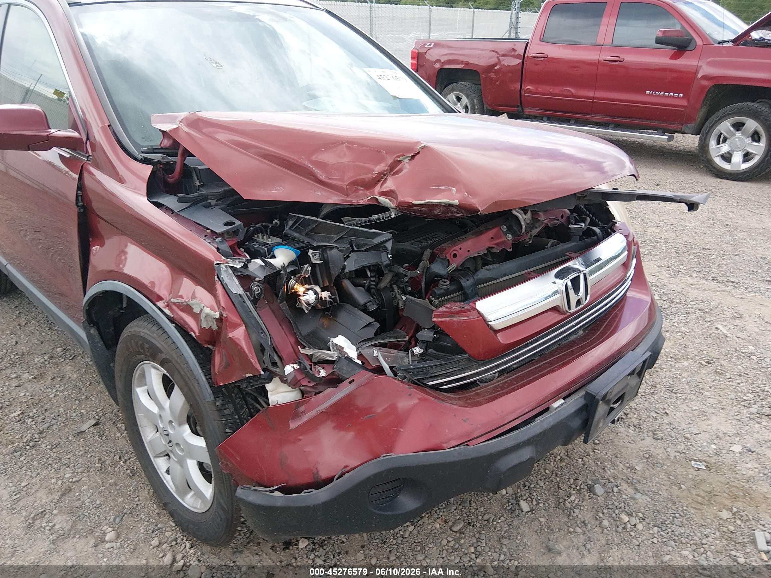 2008 Honda Cr-v Ex-l Red vin: JHLRE48718C061551