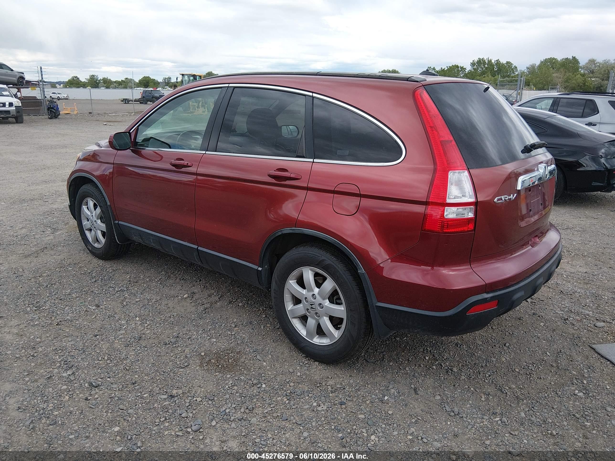 2008 Honda Cr-v Ex-l Red vin: JHLRE48718C061551