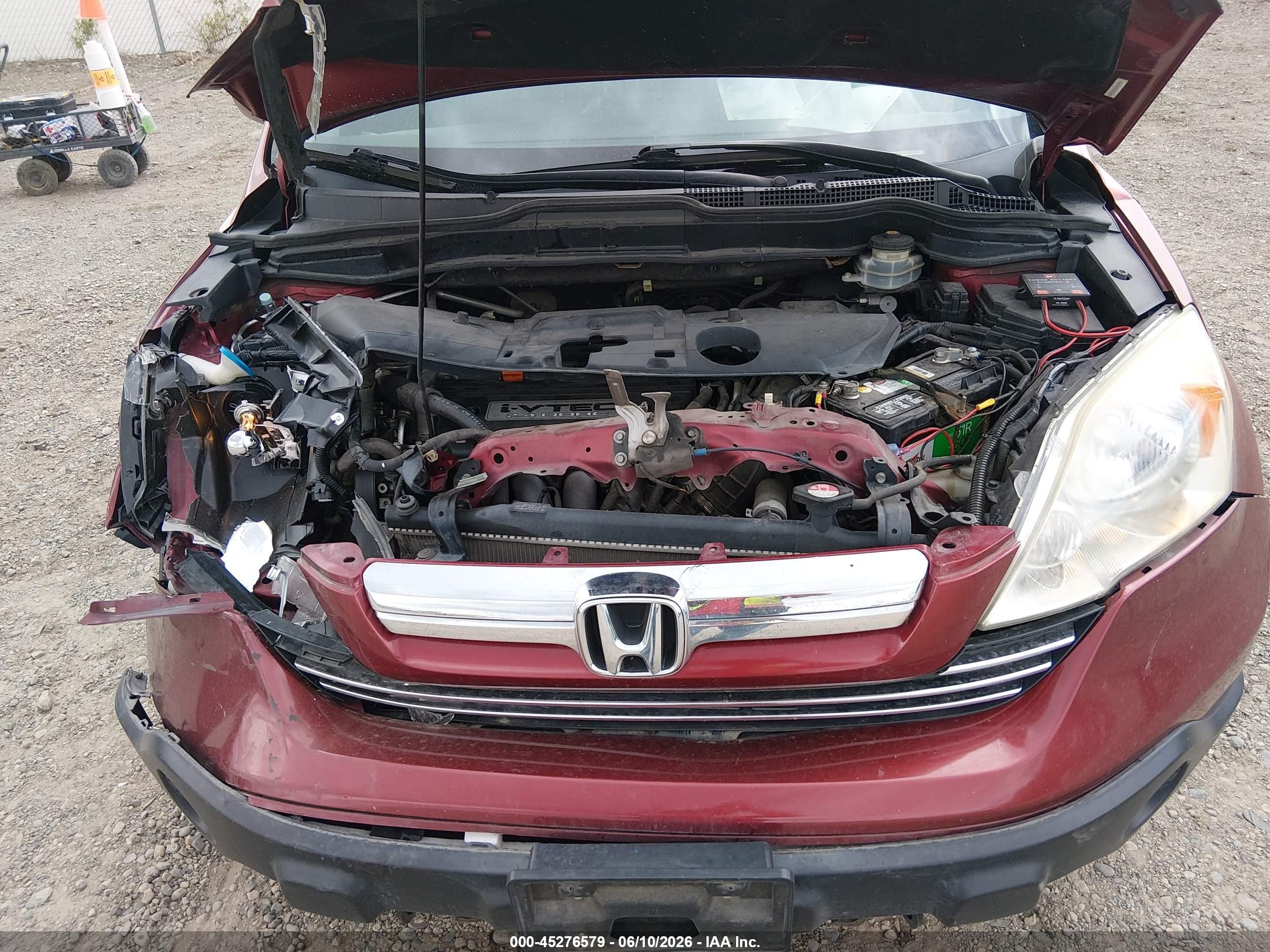 2008 Honda Cr-v Ex-l Red vin: JHLRE48718C061551