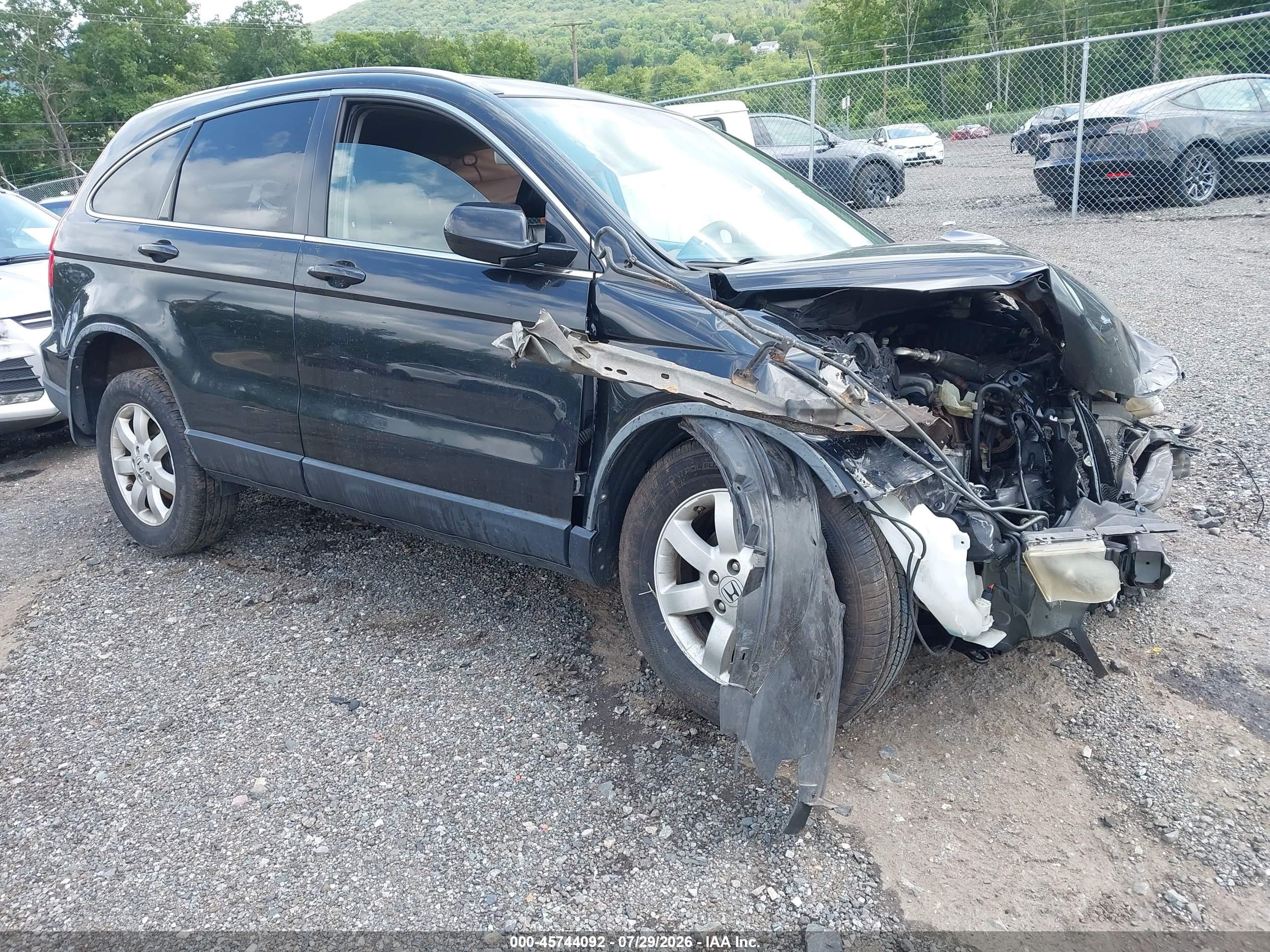 2008 Honda Cr-v Ex-l Black vin: JHLRE48718C079533