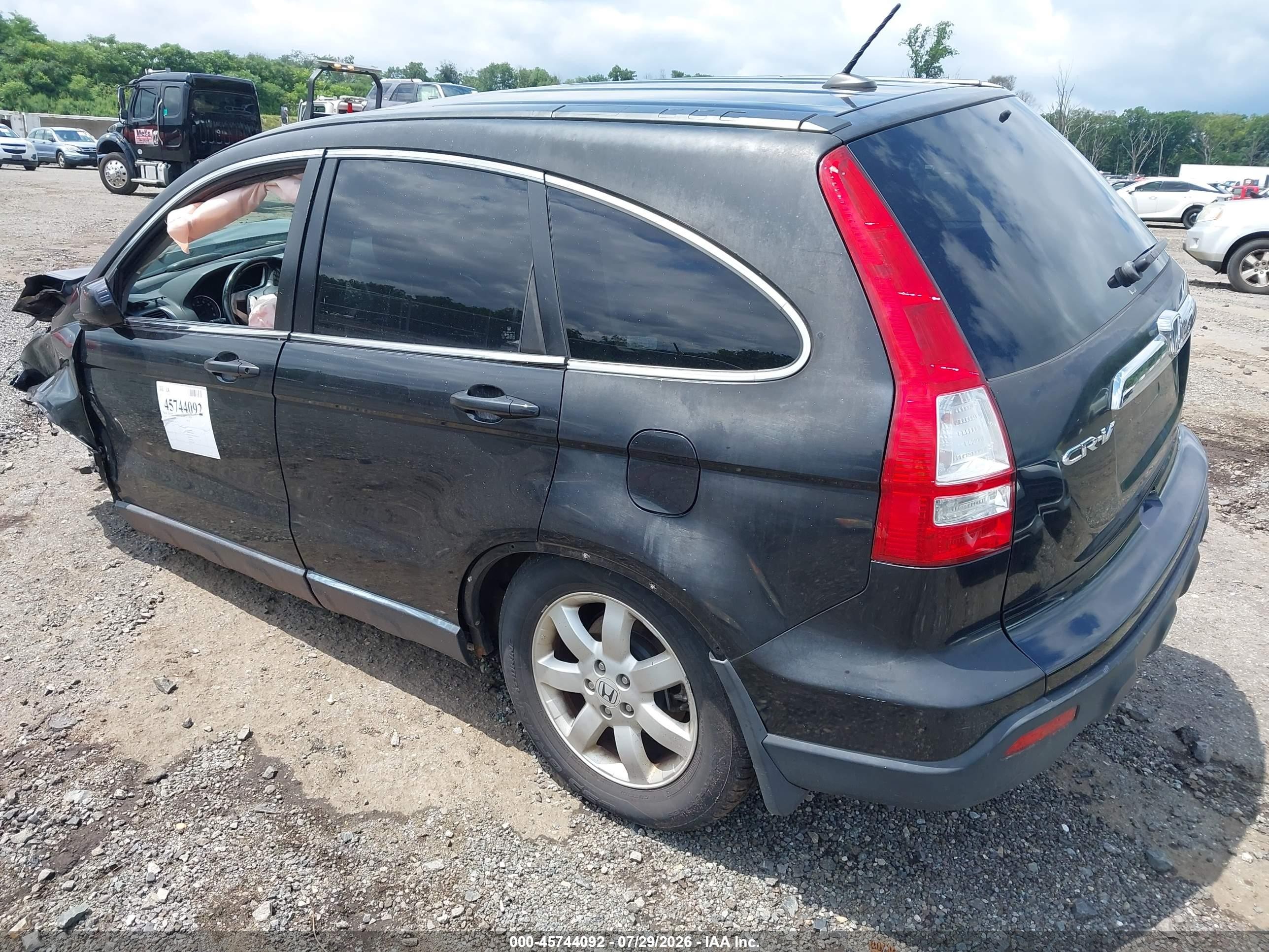 2008 Honda Cr-v Ex-l Black vin: JHLRE48718C079533