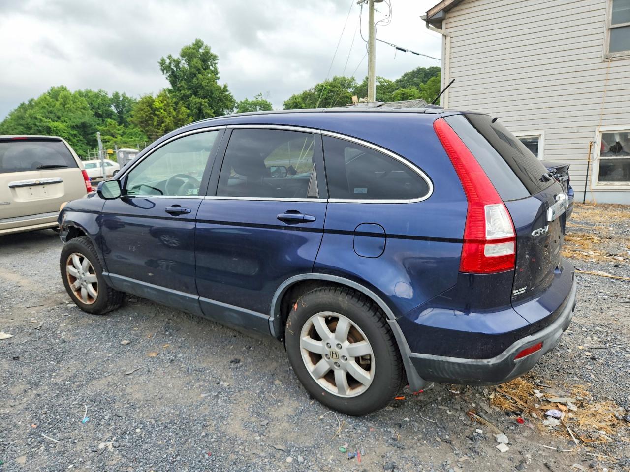 2007 Honda Cr-v Exl Blue vin: JHLRE48727C013720