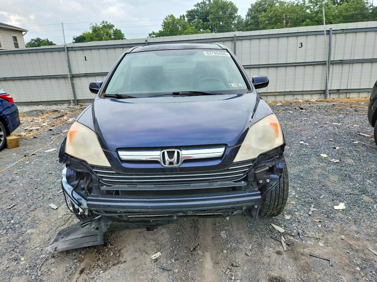 2007 Honda Cr-v Exl Blue vin: JHLRE48727C013720