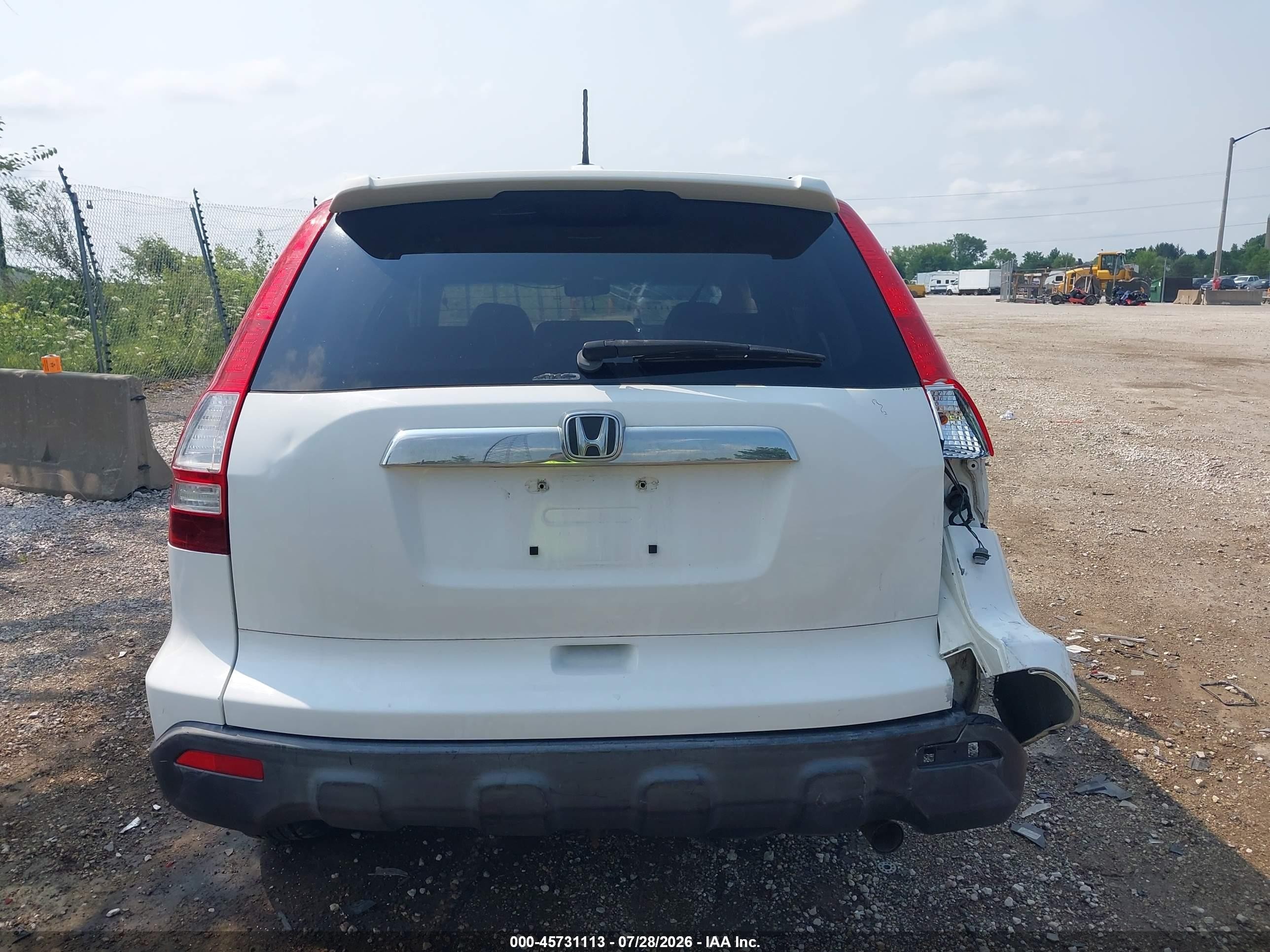 2007 Honda Cr-v Ex-l White vin: JHLRE48727C051884