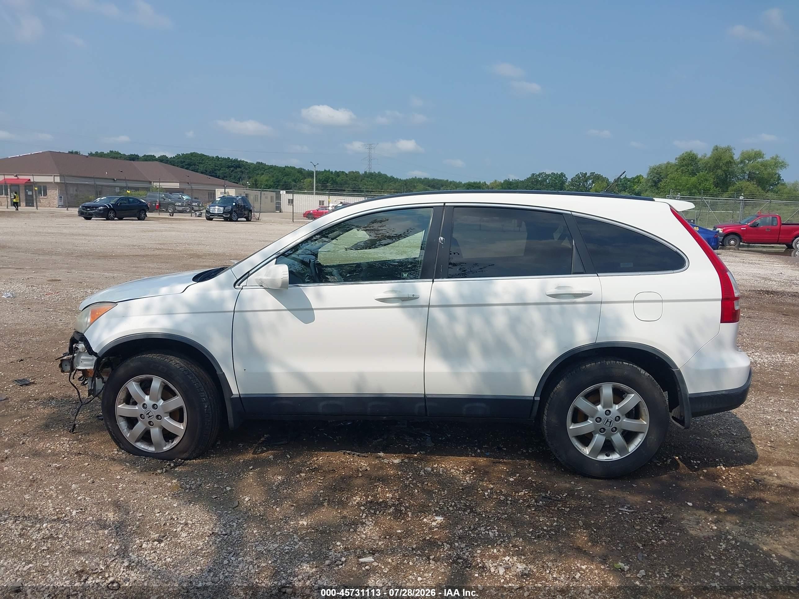 2007 Honda Cr-v Ex-l White vin: JHLRE48727C051884