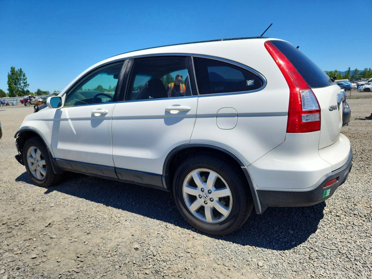 2007 Honda Cr-v Exl White vin: JHLRE48727C064490