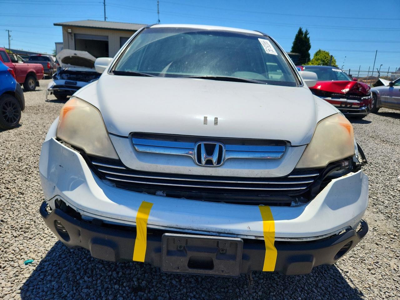 2007 Honda Cr-v Exl White vin: JHLRE48727C064490