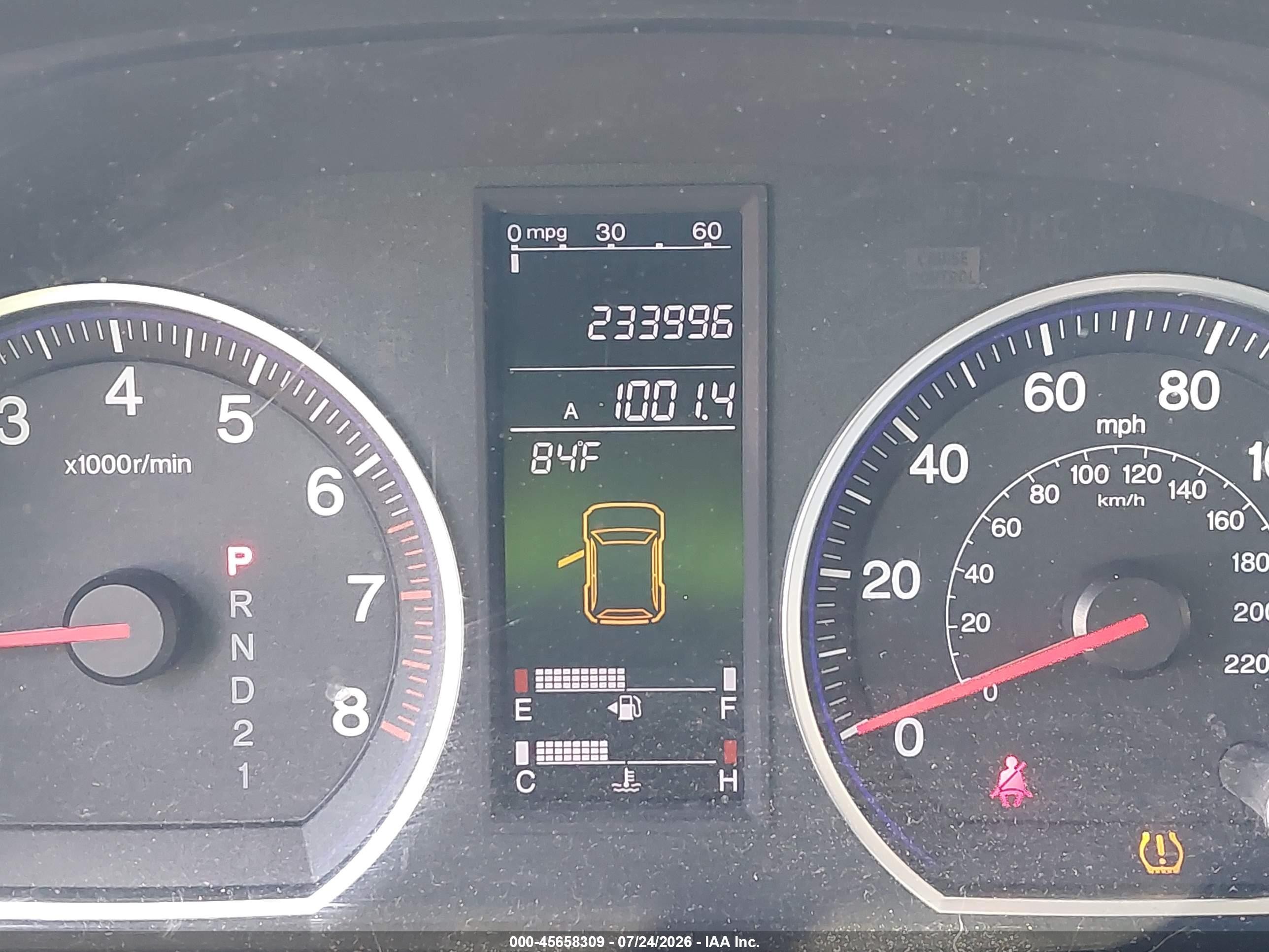 2007 Honda Cr-v Ex-l Light Blue vin: JHLRE48727C083847