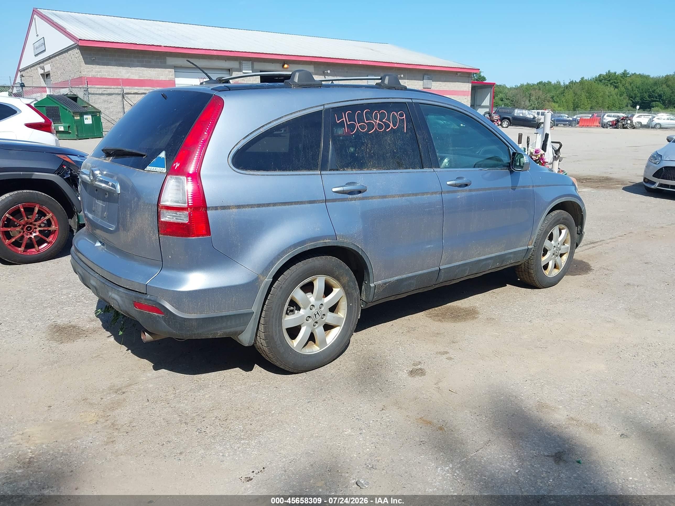2007 Honda Cr-v Ex-l Light Blue vin: JHLRE48727C083847