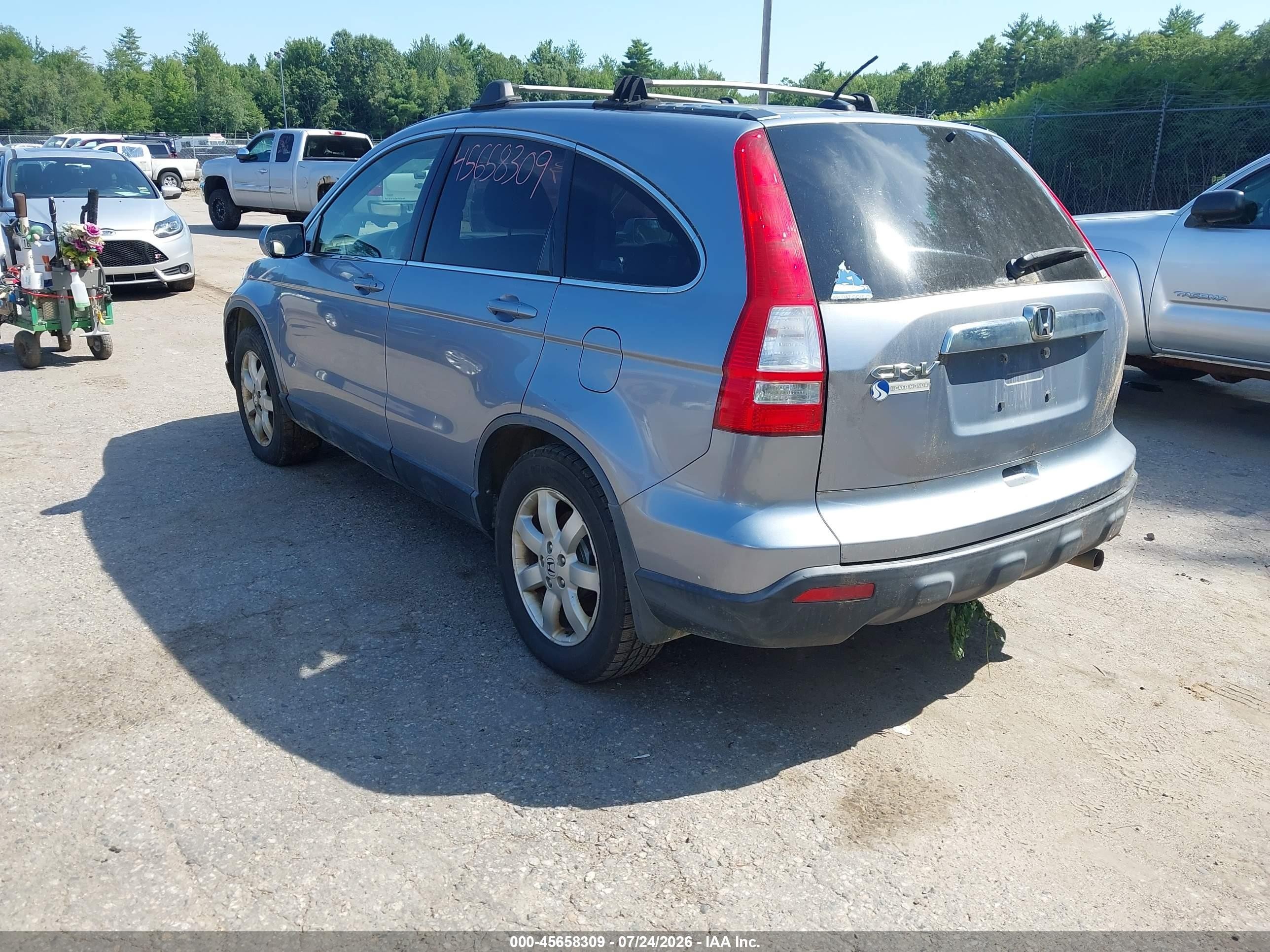 2007 Honda Cr-v Ex-l Light Blue vin: JHLRE48727C083847
