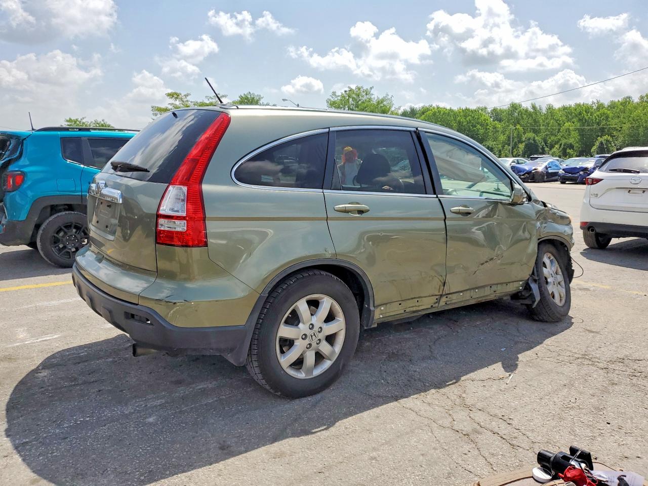 2007 Honda Cr-v Exl Green vin: JHLRE48727C087204