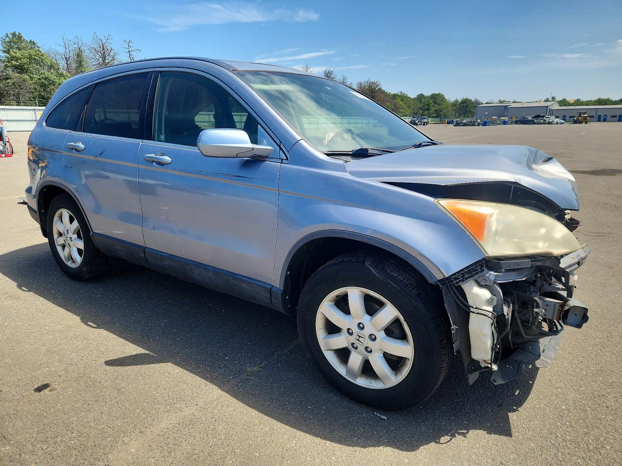 2007 Honda Cr-v Ex Blue vin: JHLRE48727C088823