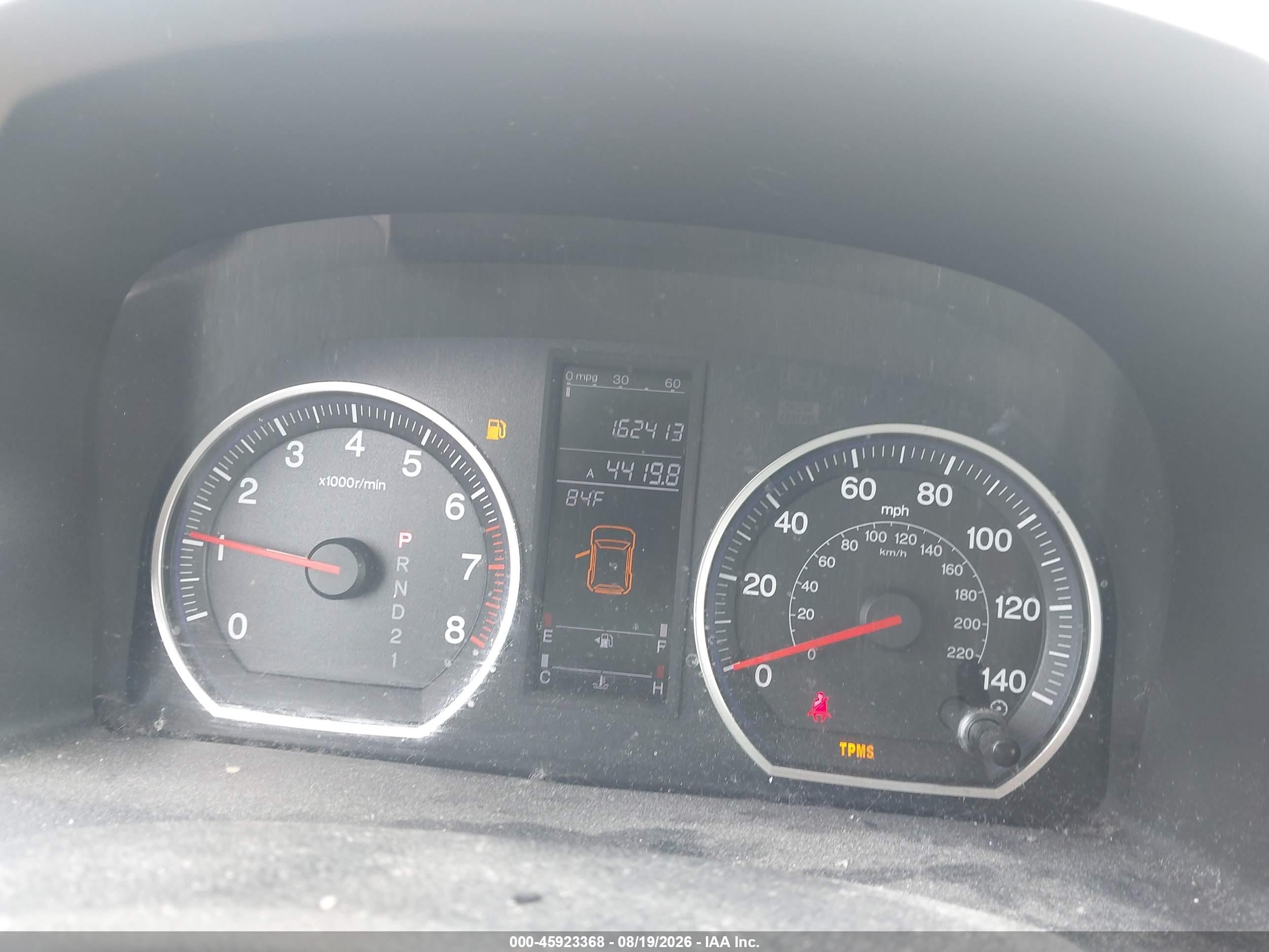 2007 Honda Cr-v Ex-l White vin: JHLRE48727C123201