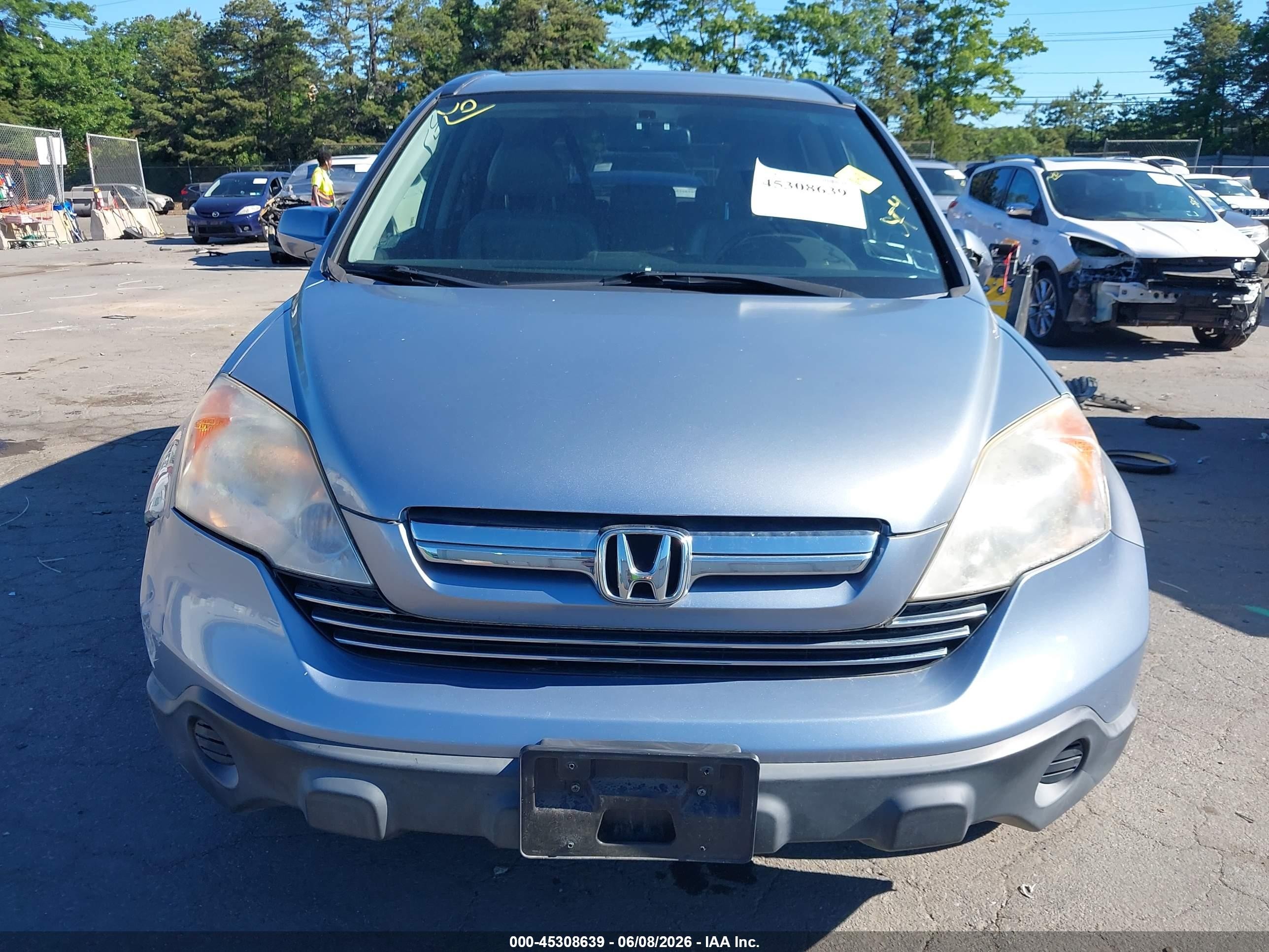 2008 Honda Cr-v Ex-l Light Blue vin: JHLRE48728C022600