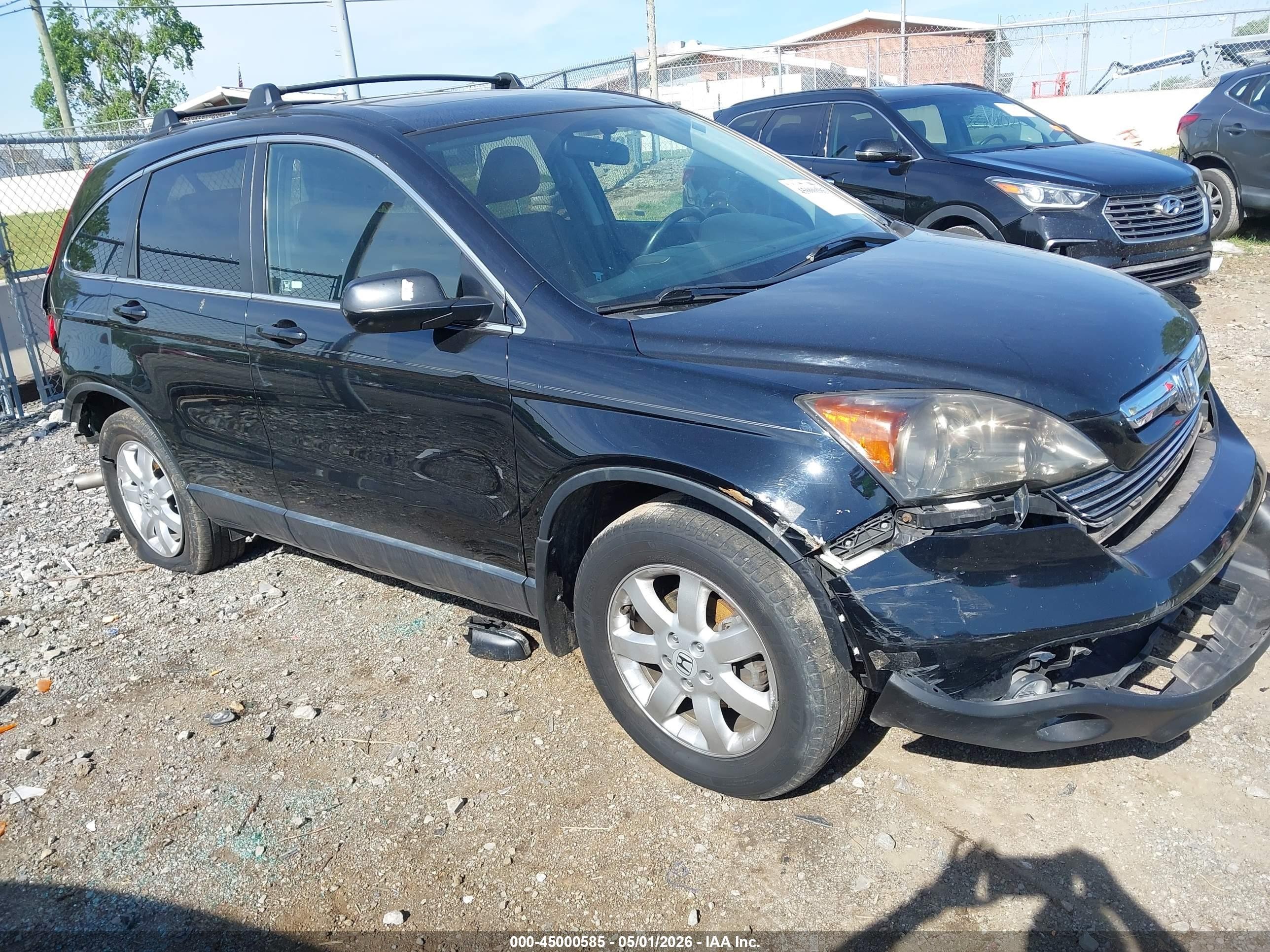 2008 Honda Cr-v Ex-l Black vin: JHLRE48728C034648