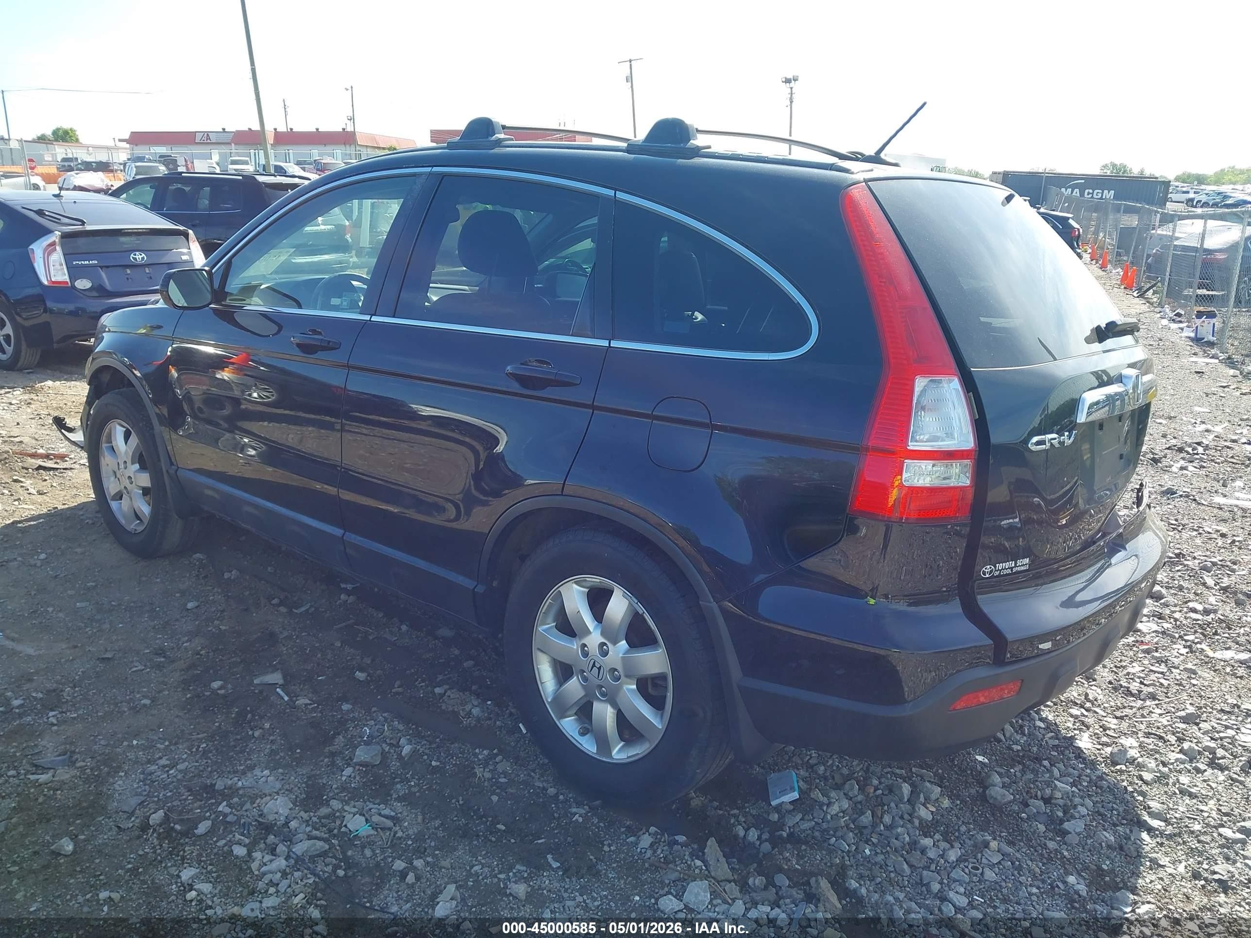2008 Honda Cr-v Ex-l Black vin: JHLRE48728C034648