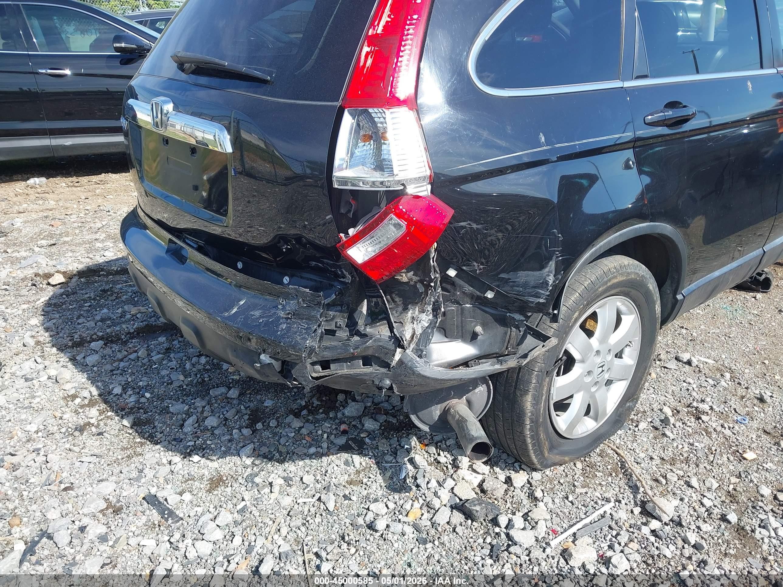 2008 Honda Cr-v Ex-l Black vin: JHLRE48728C034648