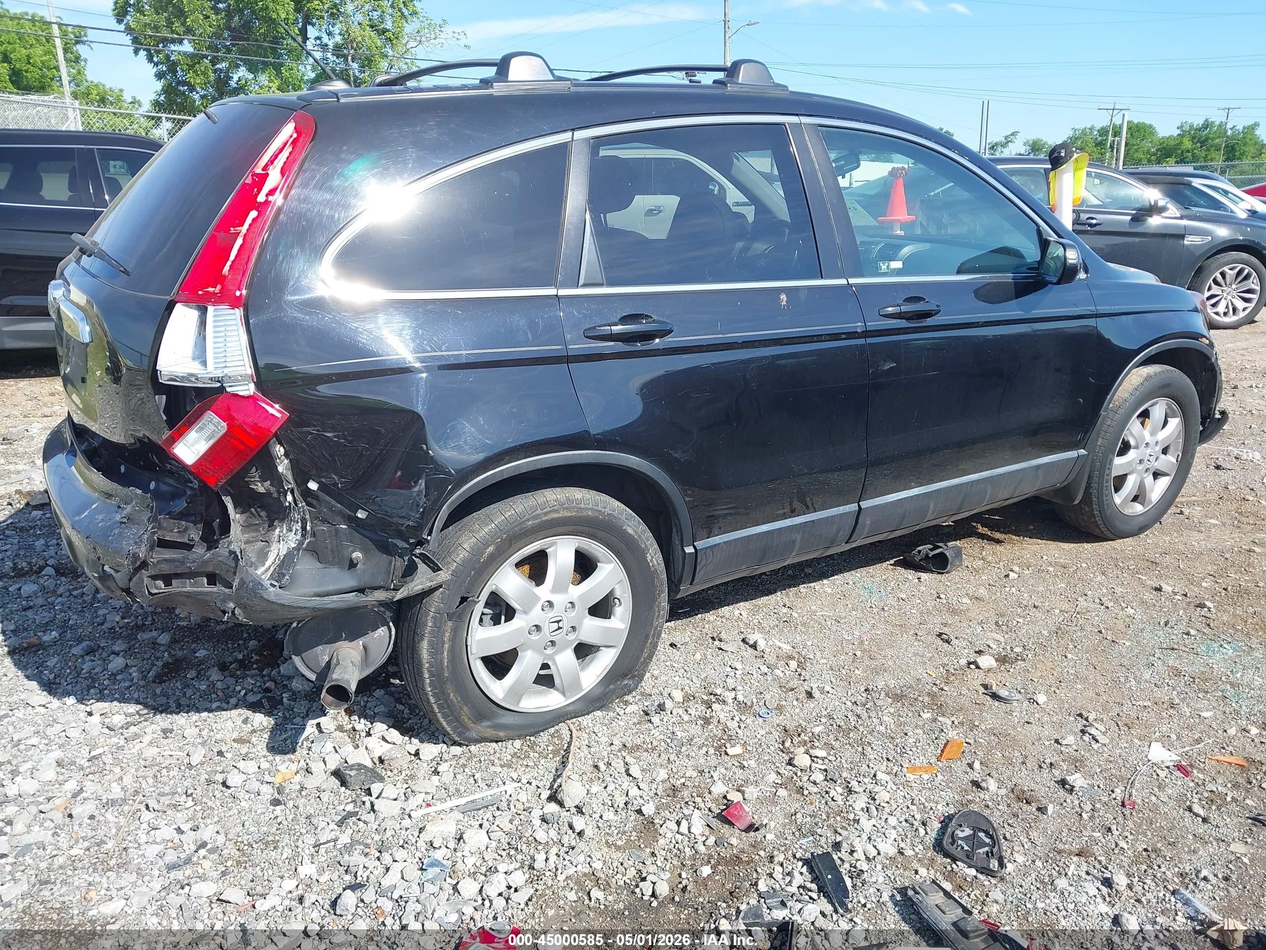 2008 Honda Cr-v Ex-l Black vin: JHLRE48728C034648