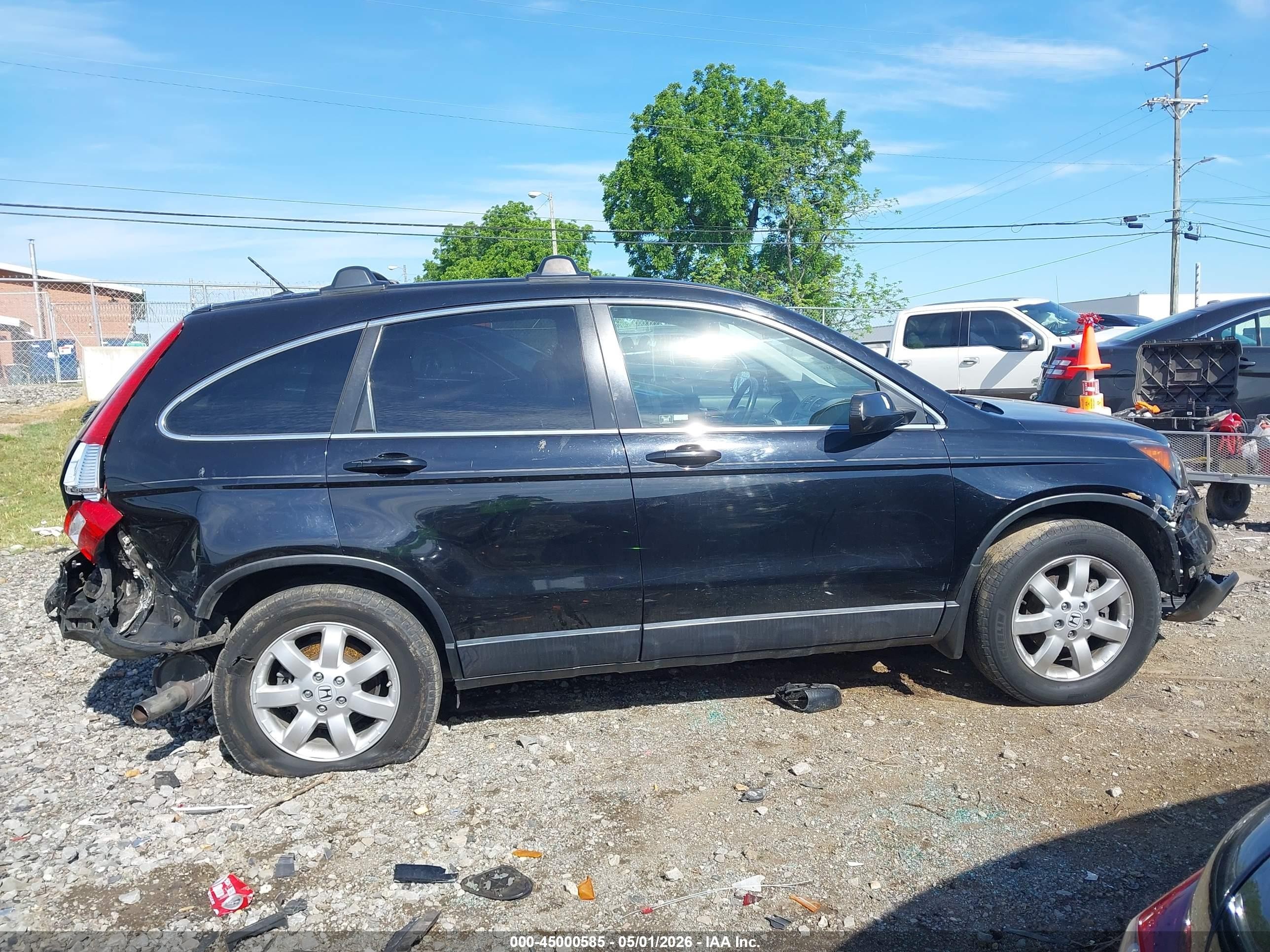 2008 Honda Cr-v Ex-l Black vin: JHLRE48728C034648