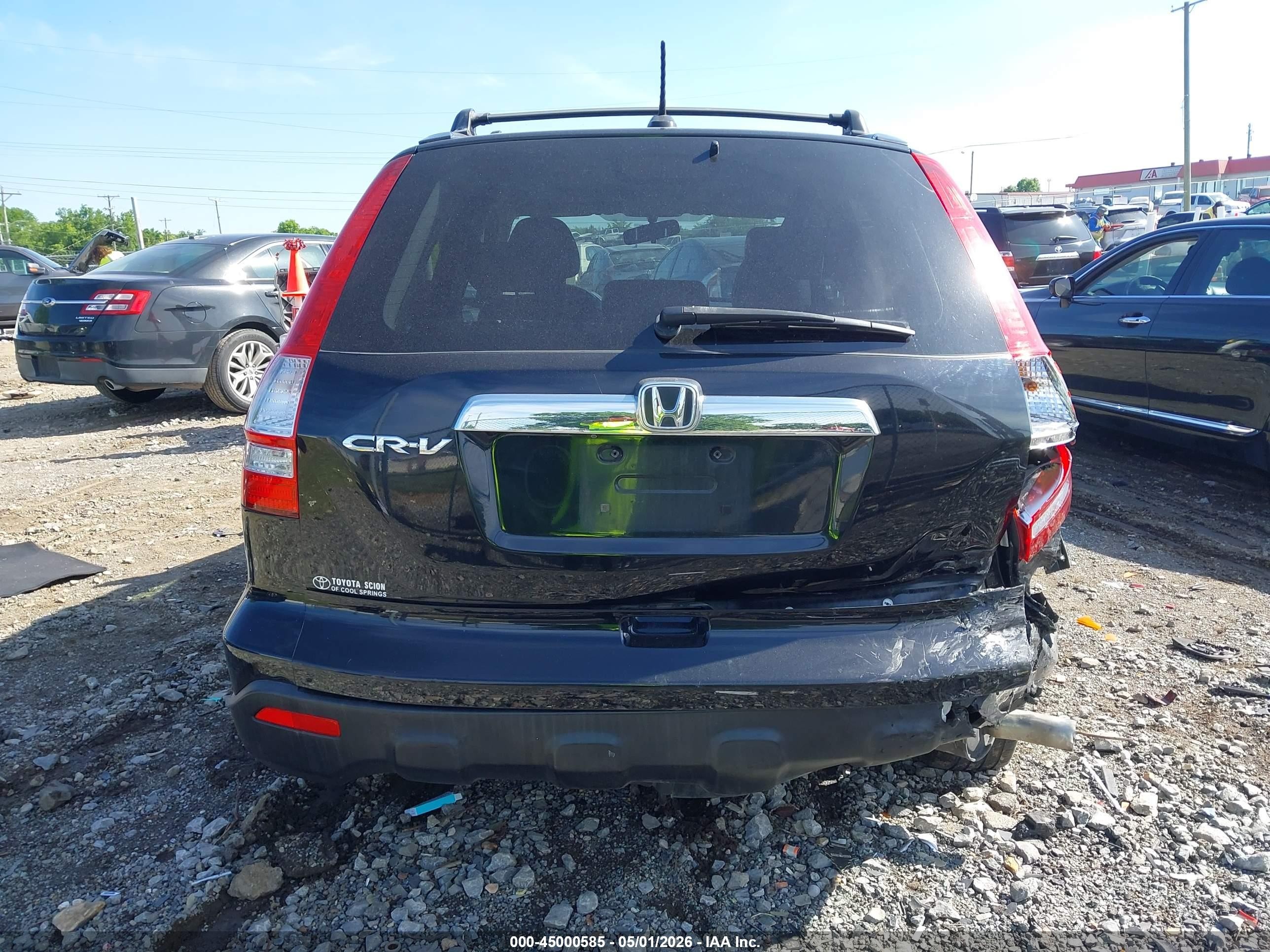 2008 Honda Cr-v Ex-l Black vin: JHLRE48728C034648