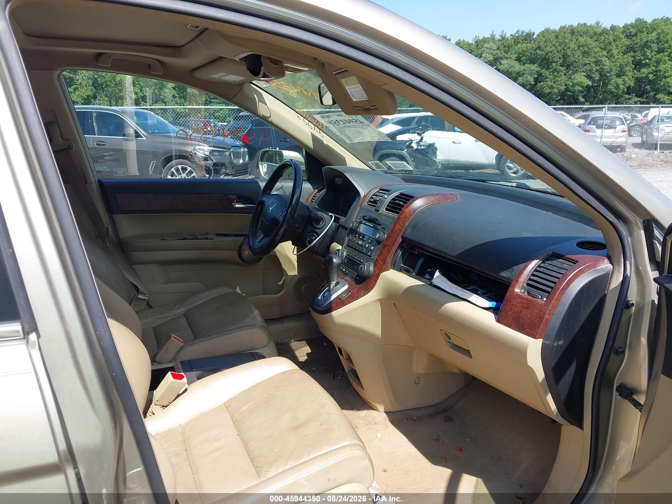 2008 Honda Cr-v Ex-l Золотой vin: JHLRE48728C038506