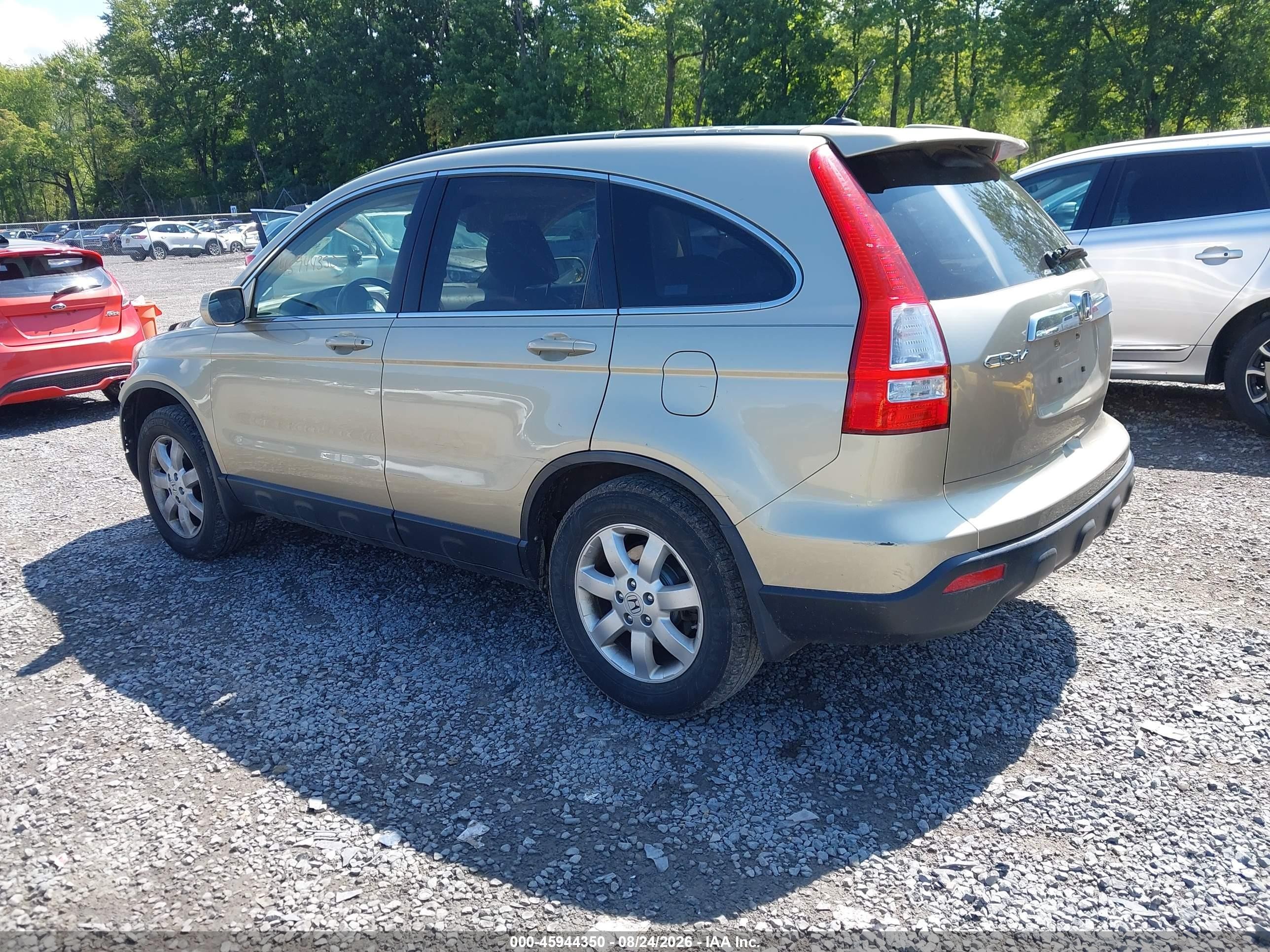 2008 Honda Cr-v Ex-l Золотой vin: JHLRE48728C038506