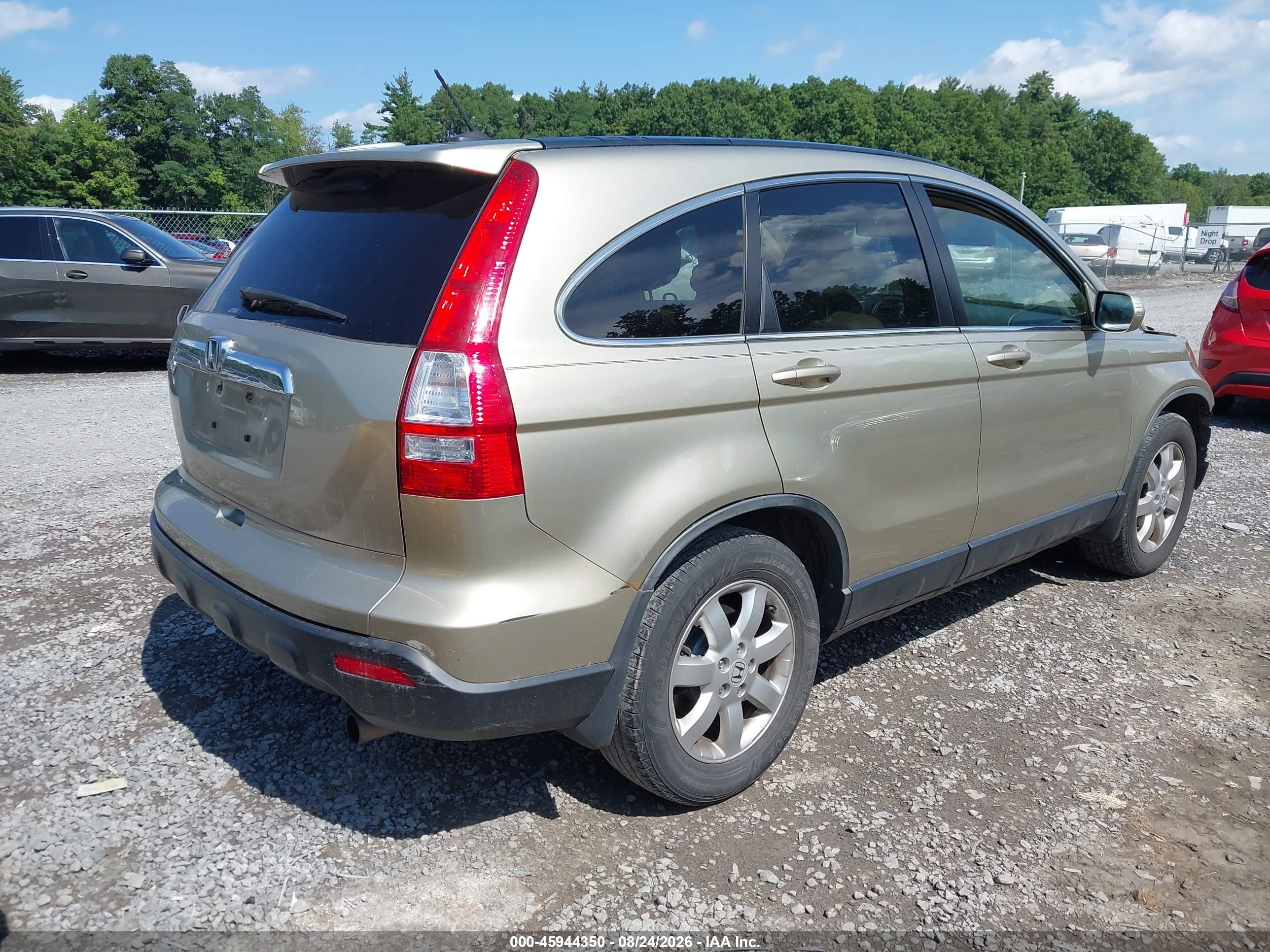 2008 Honda Cr-v Ex-l Золотой vin: JHLRE48728C038506