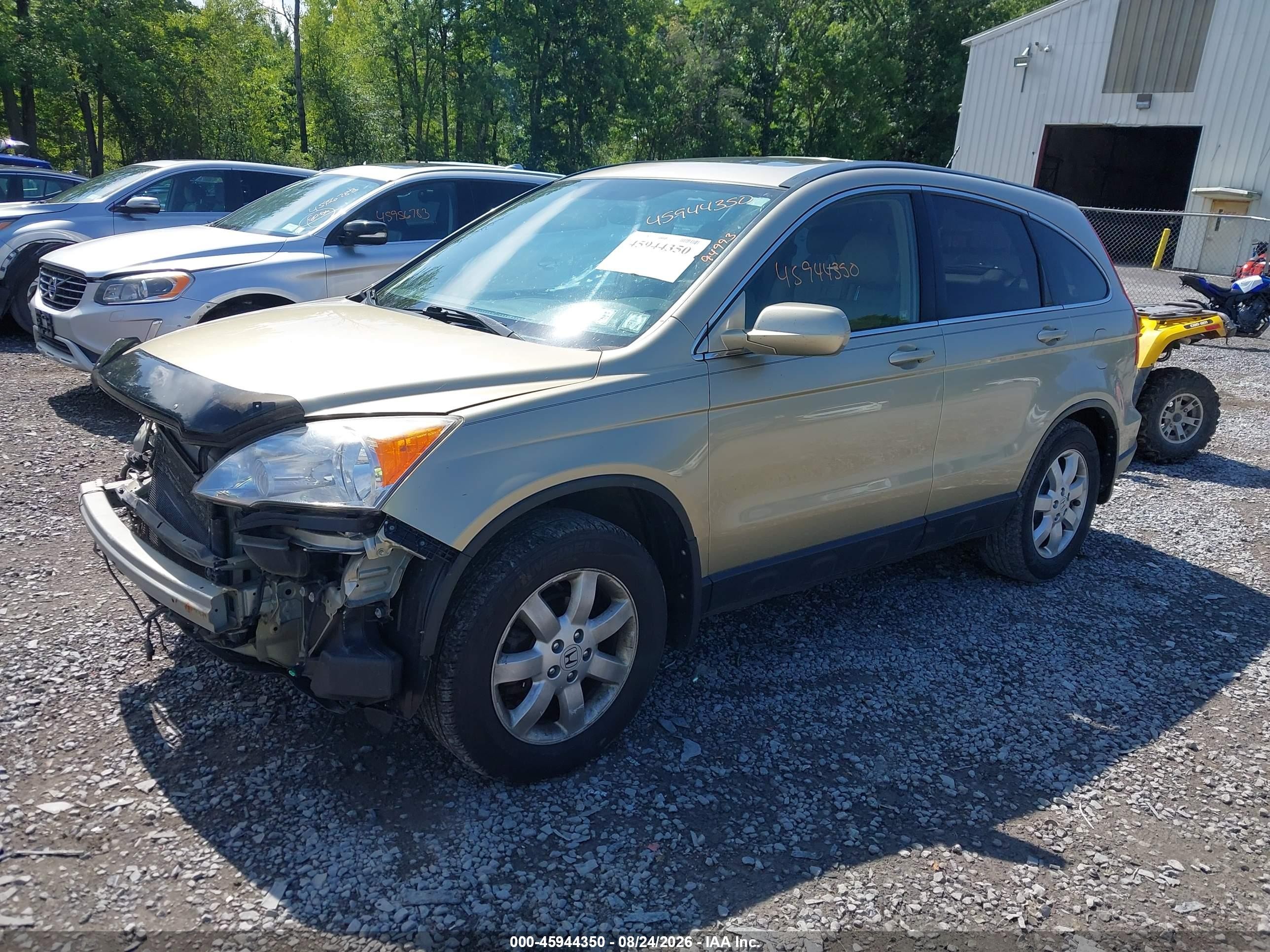 2008 Honda Cr-v Ex-l Золотой vin: JHLRE48728C038506