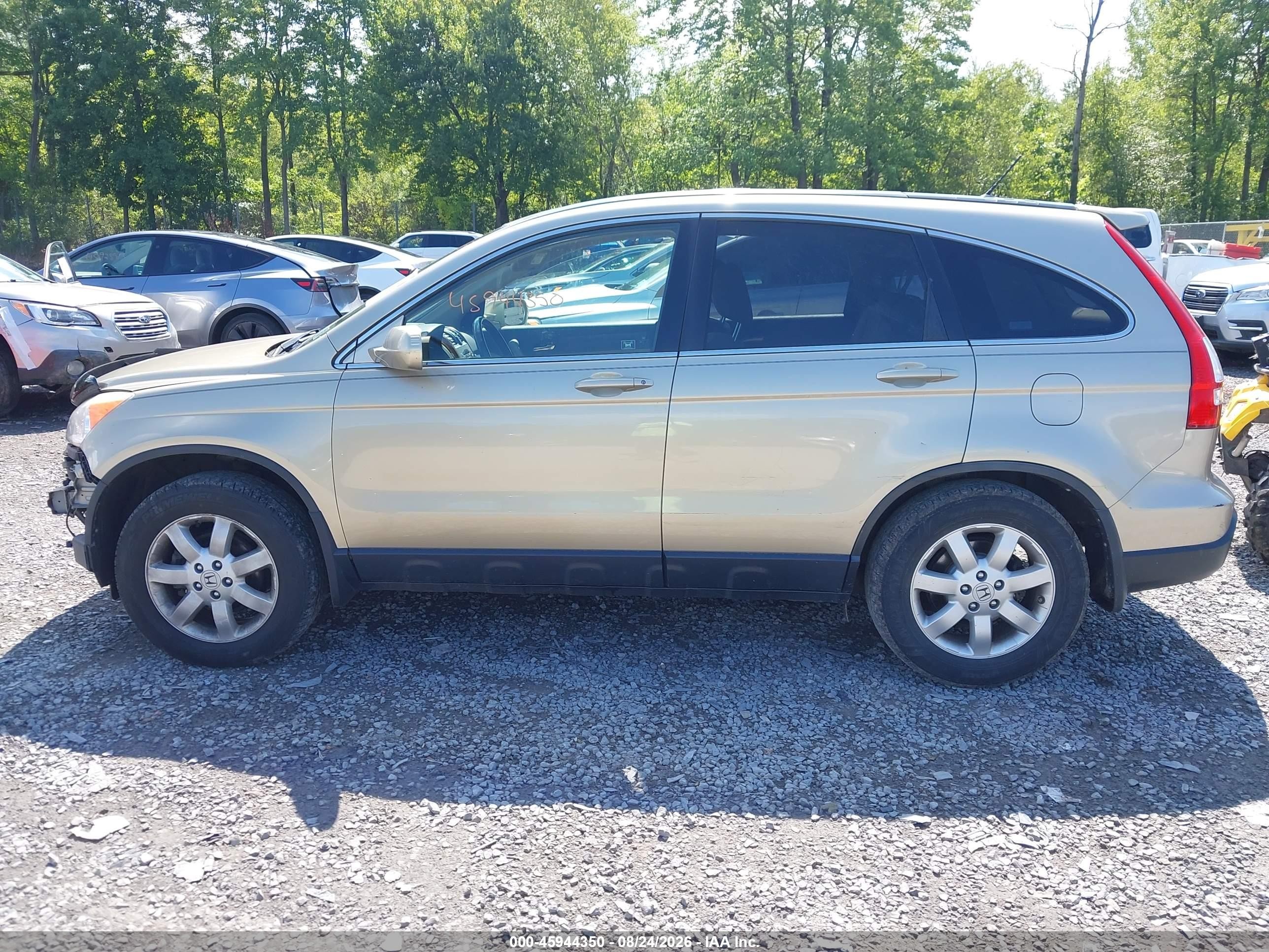 2008 Honda Cr-v Ex-l Золотой vin: JHLRE48728C038506