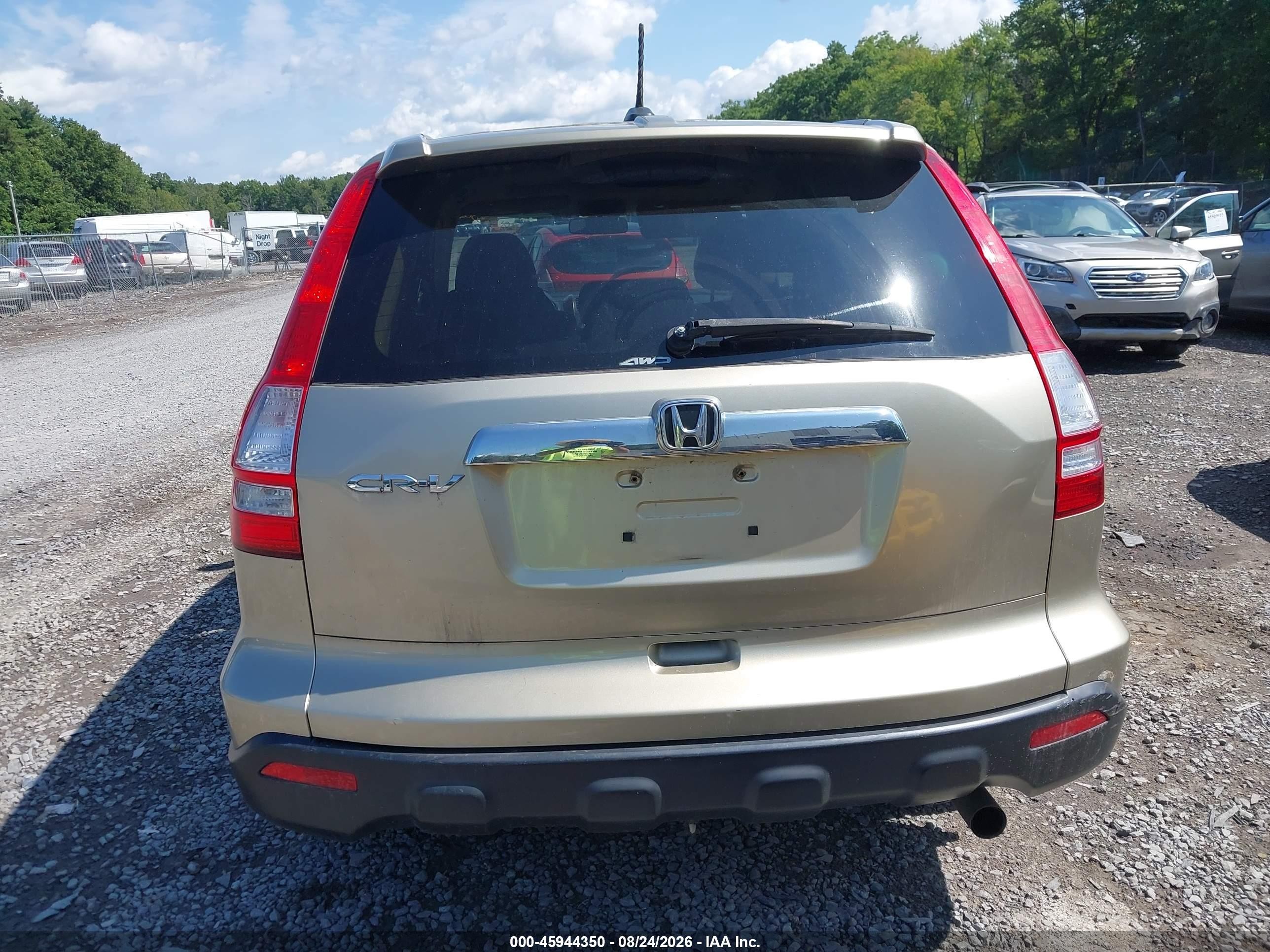 2008 Honda Cr-v Ex-l Золотой vin: JHLRE48728C038506