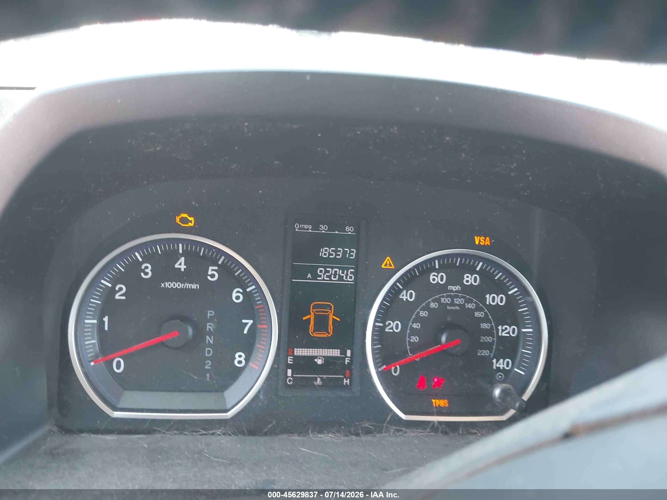 2008 Honda Cr-v Ex-l White vin: JHLRE48728C049344