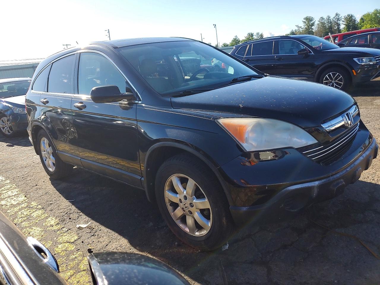 2008 Honda Cr-v Exl Black vin: JHLRE48728C057895