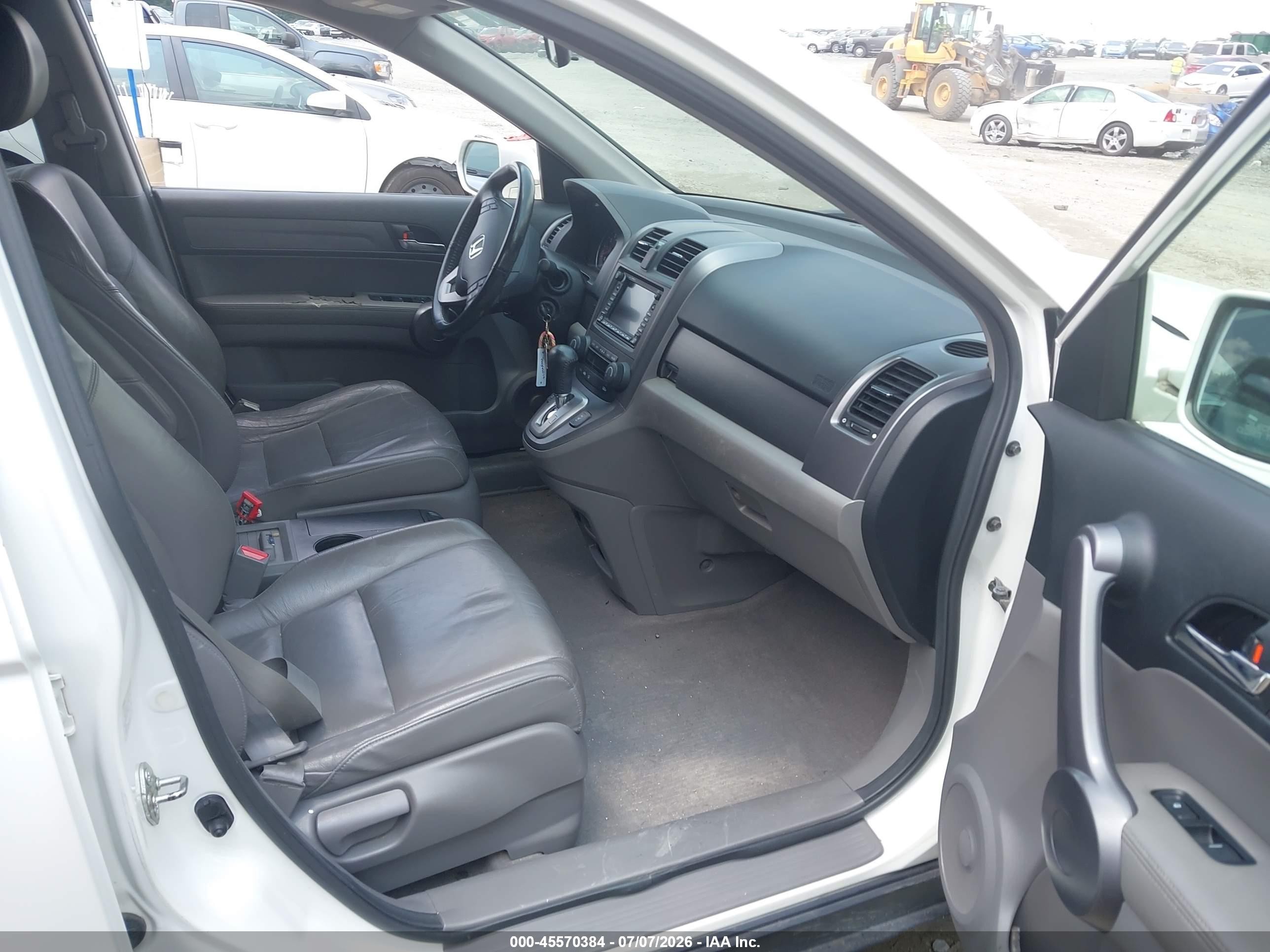 2008 Honda Cr-v Ex-l White vin: JHLRE48728C058321