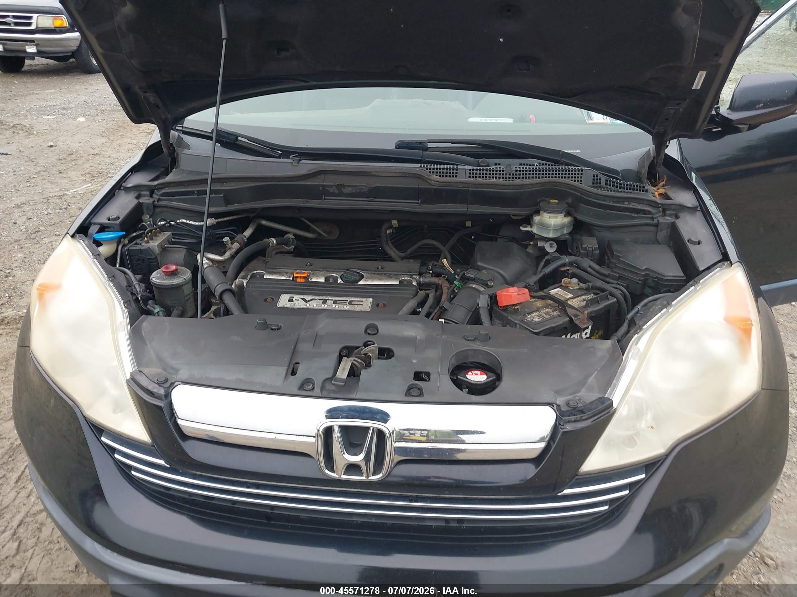 2008 Honda Cr-v Ex-l Black vin: JHLRE48728C078455