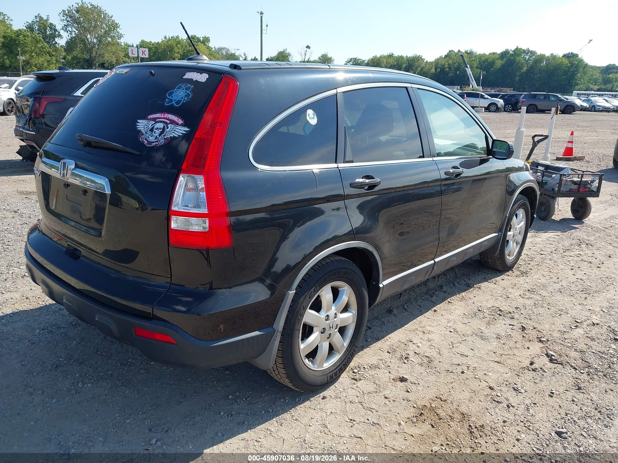 2009 Honda Cr-v Ex-l Black vin: JHLRE48729C012439