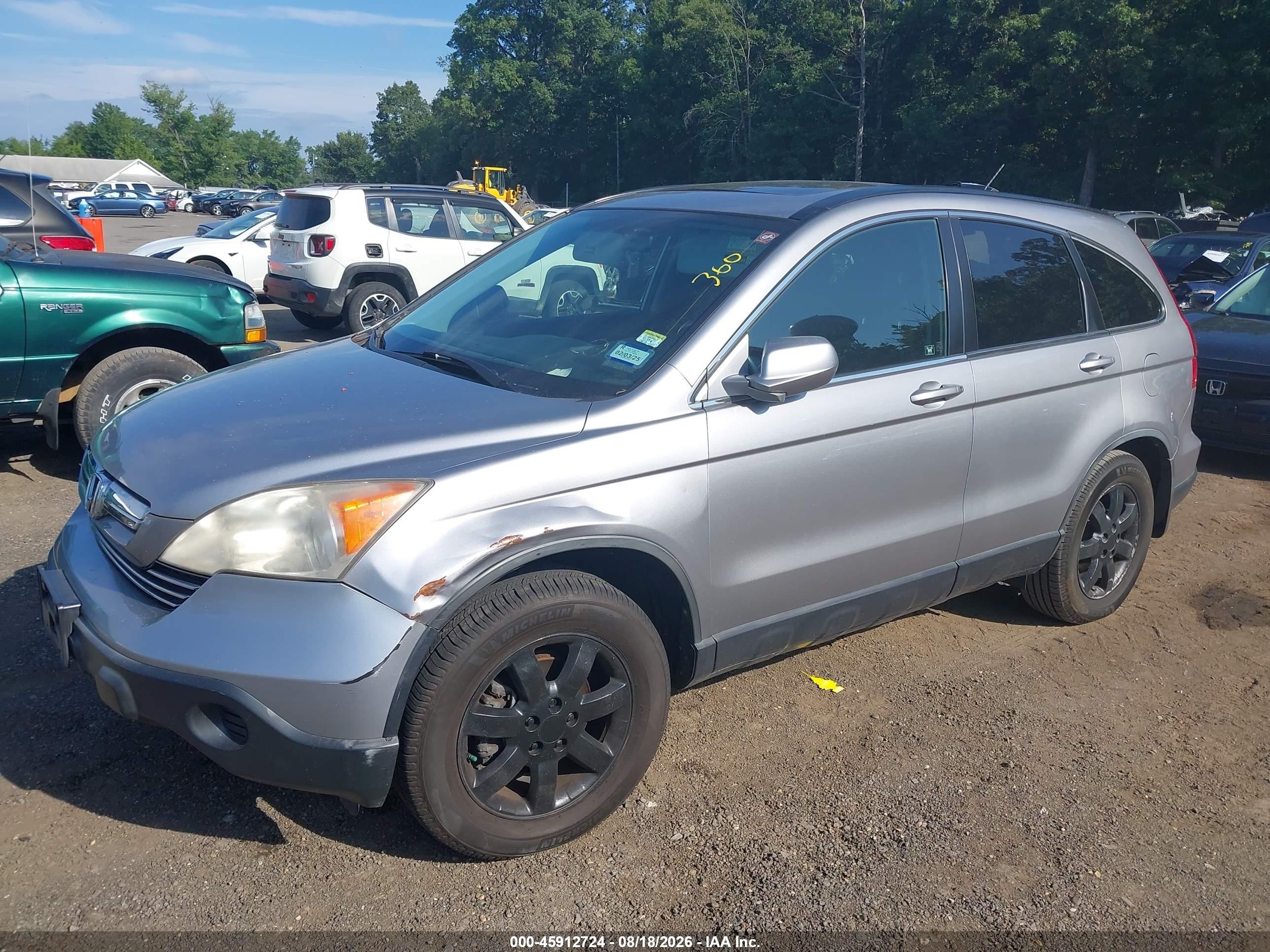 2007 Honda Cr-v Ex-l Серебряный vin: JHLRE48737C007960
