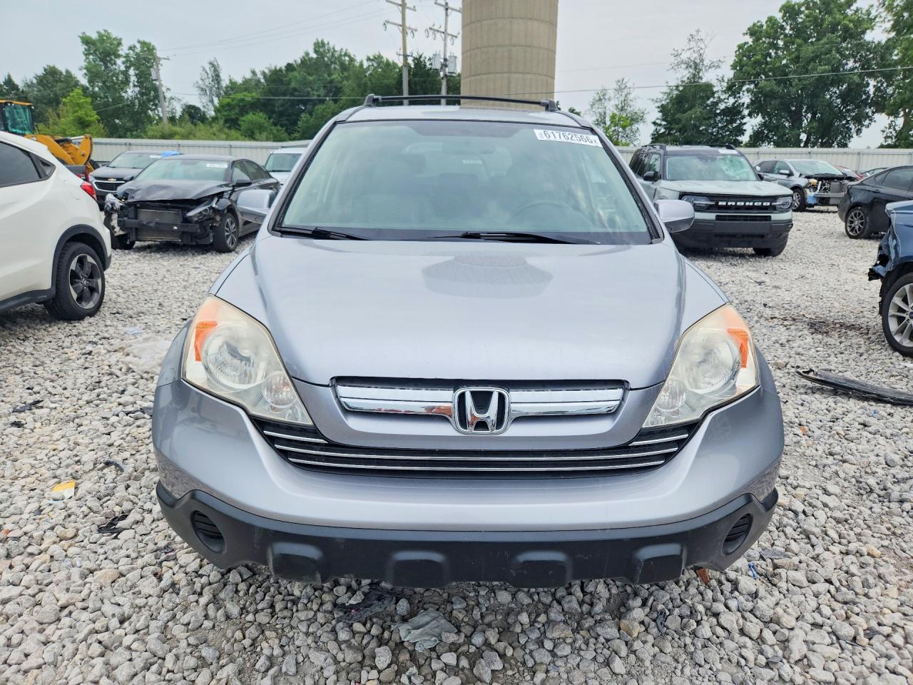 2007 Honda Cr-v Exl Silver vin: JHLRE48737C013337