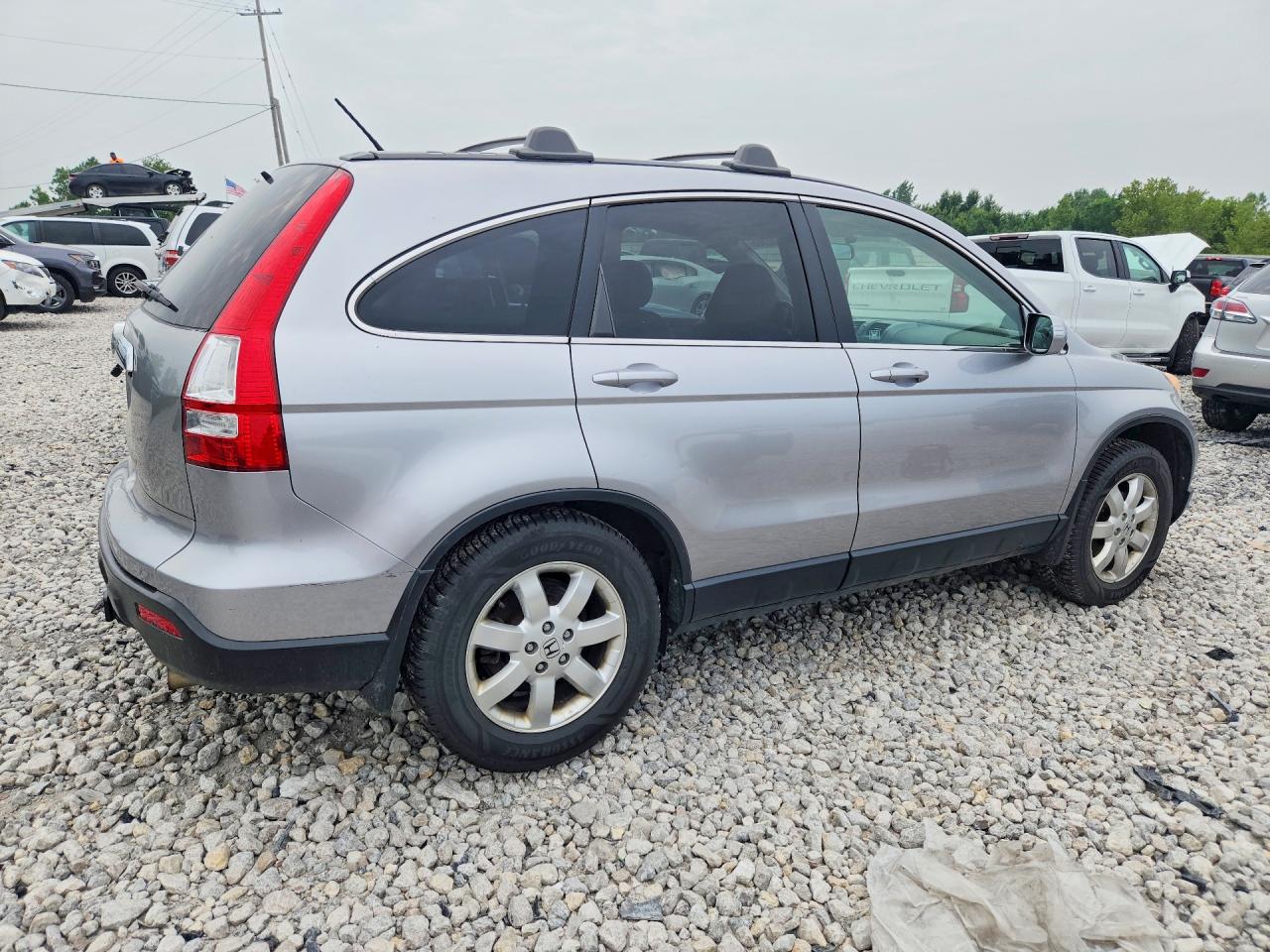 2007 Honda Cr-v Exl Silver vin: JHLRE48737C013337