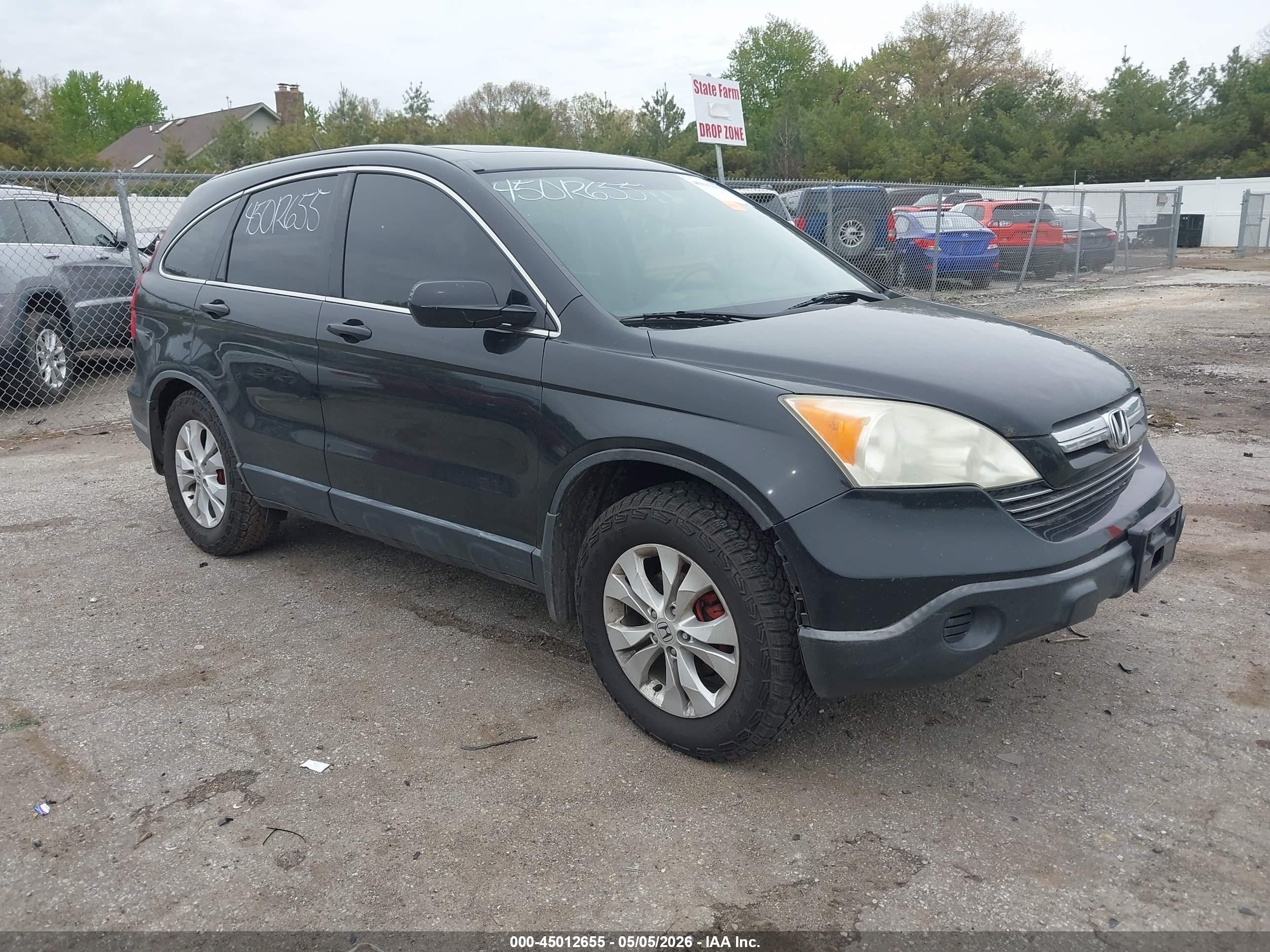 2007 Honda Cr-v Ex-l Черный vin: JHLRE48737C015637